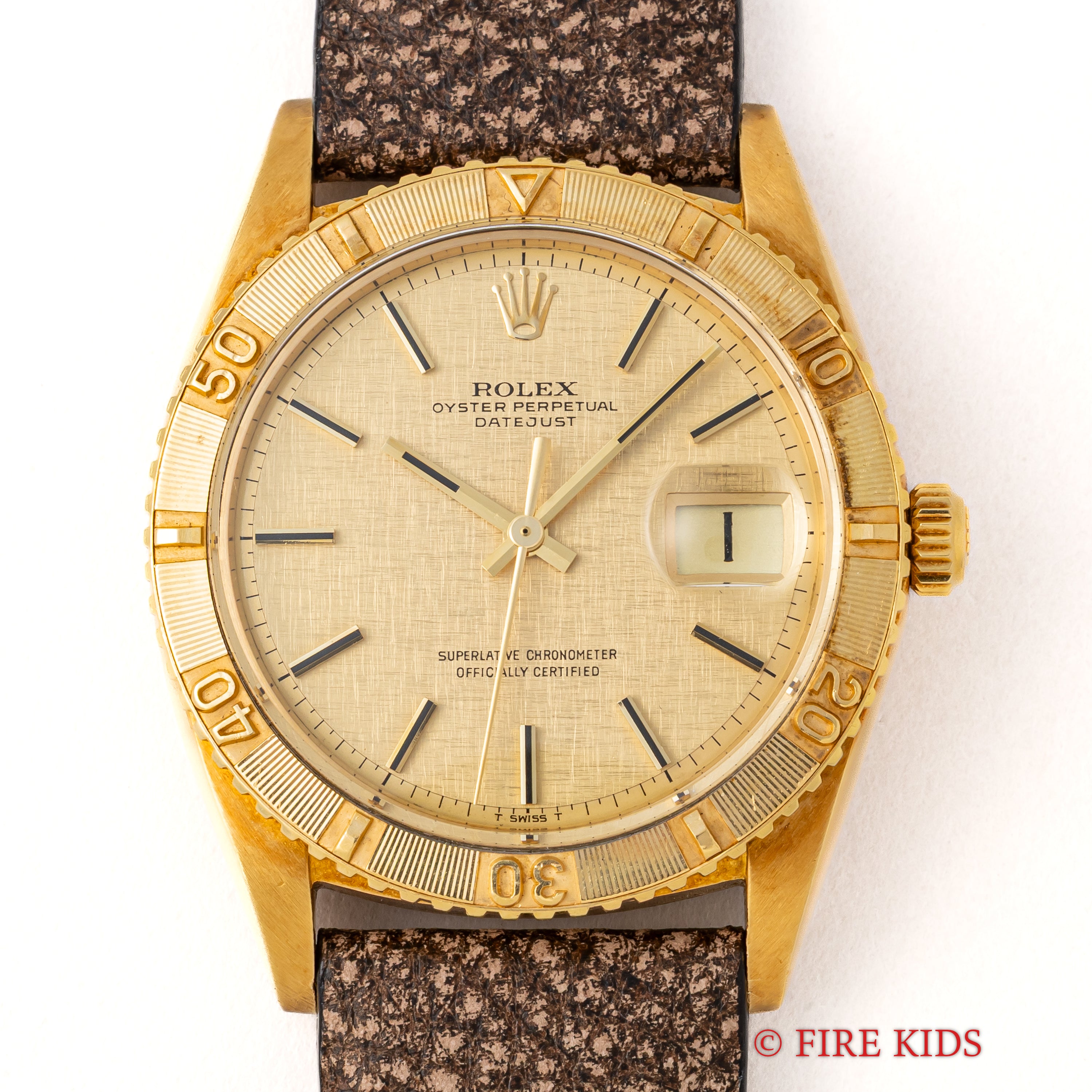 ロレックス 18金無垢サンダーバード 1969年製 Ref.1625 夜光無しリネンダイヤル