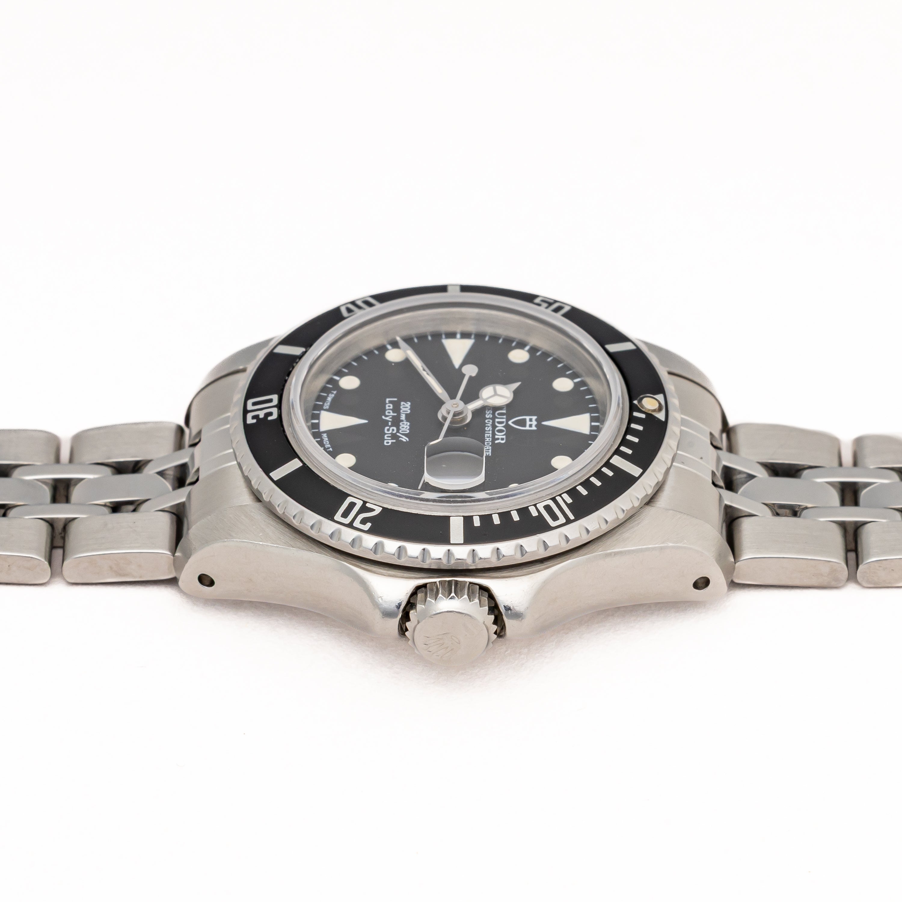 チューダー プリンセスオイスターデイト レディサブ 1992年製 Ref.96090 王冠リューズ 箱ギャラ付き