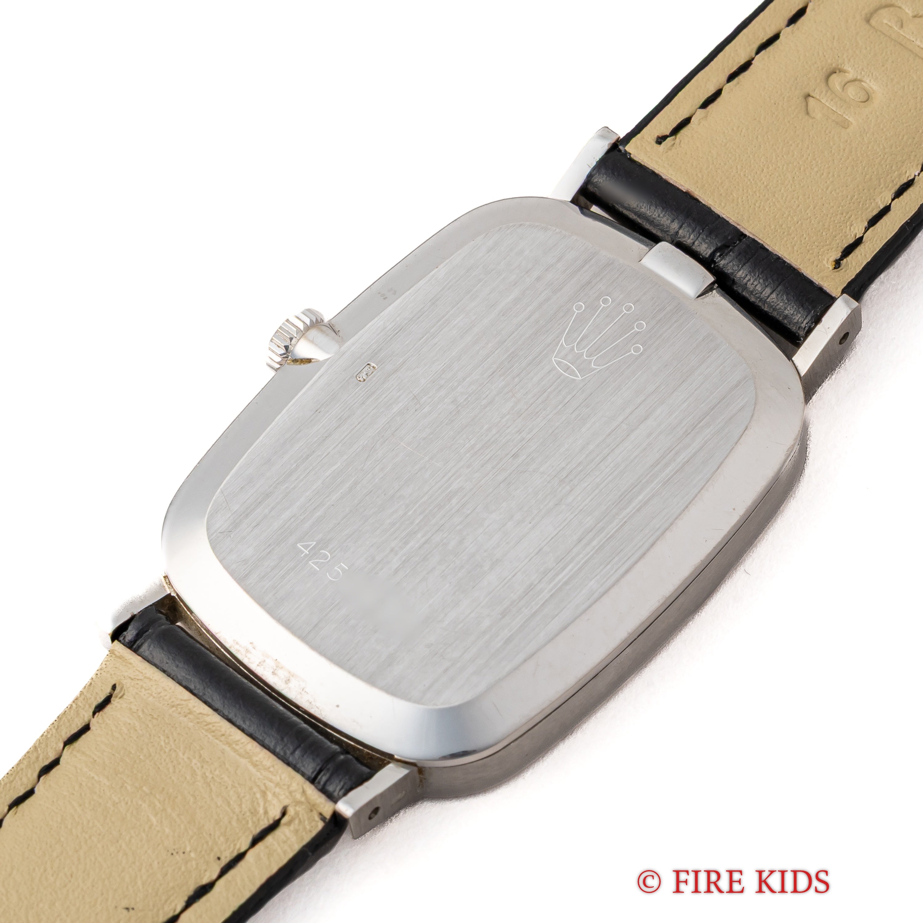 ロレックス チェリーニ 18金無垢ホワイトゴールド 1974年製 シルバーダイヤル Ref.4113 王冠尾錠 箱ギャラ付
