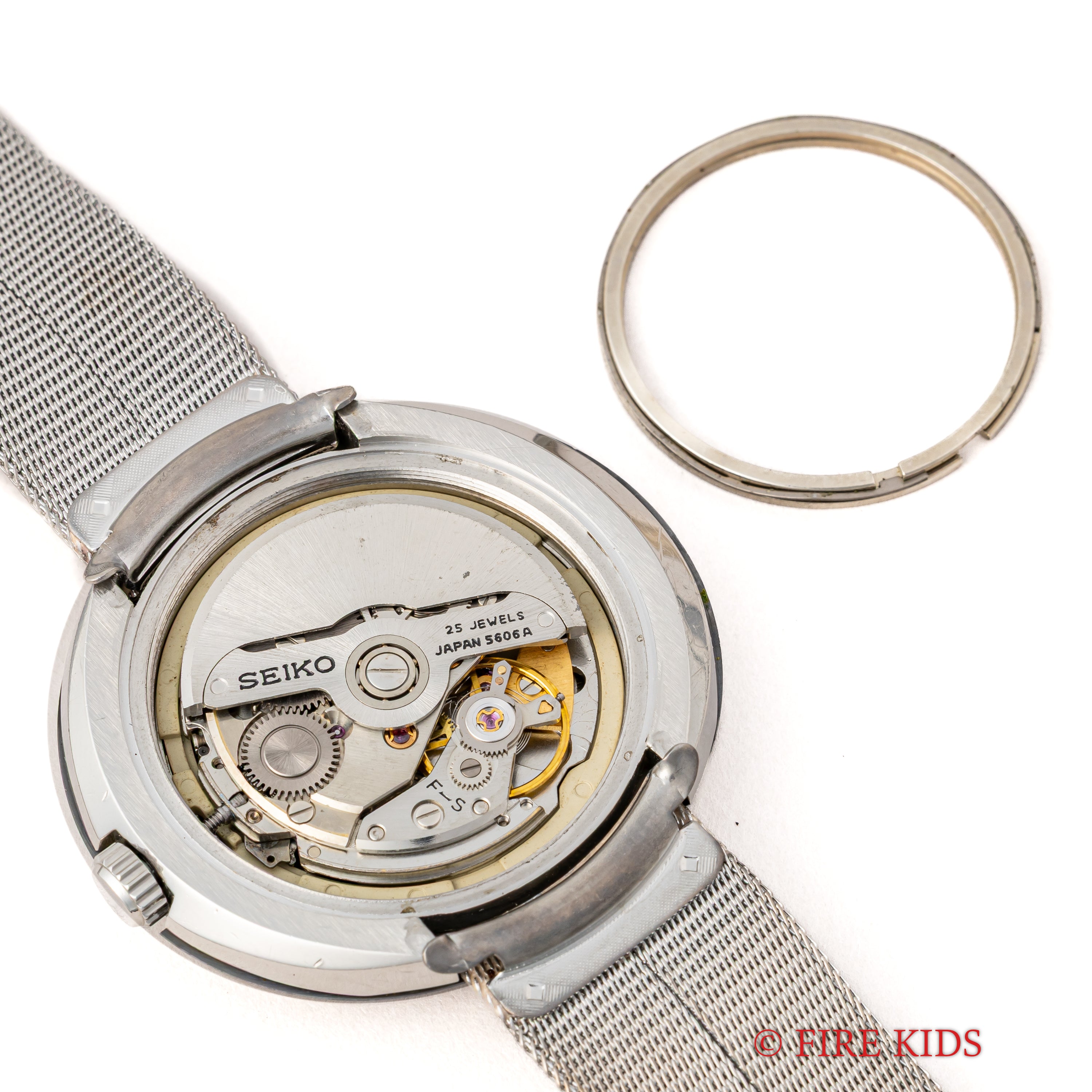 セイコー LM 1972年製 グレーダイヤル 超硬ケース カットガラス Ref.5606-7200 純正ブレス 自動巻き