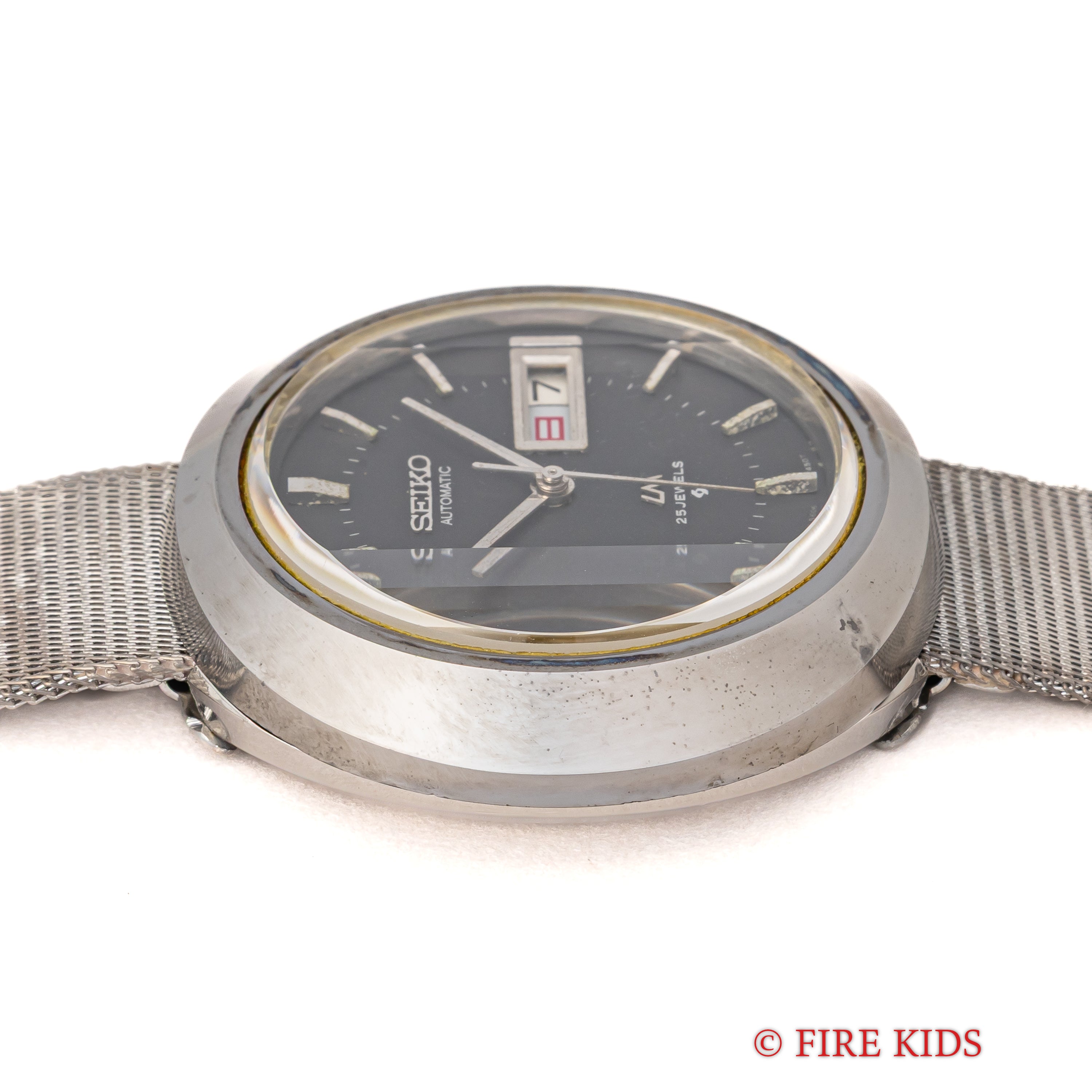 セイコー LM 1972年製 グレーダイヤル 超硬ケース カットガラス Ref.5606-7200 純正ブレス 自動巻き
