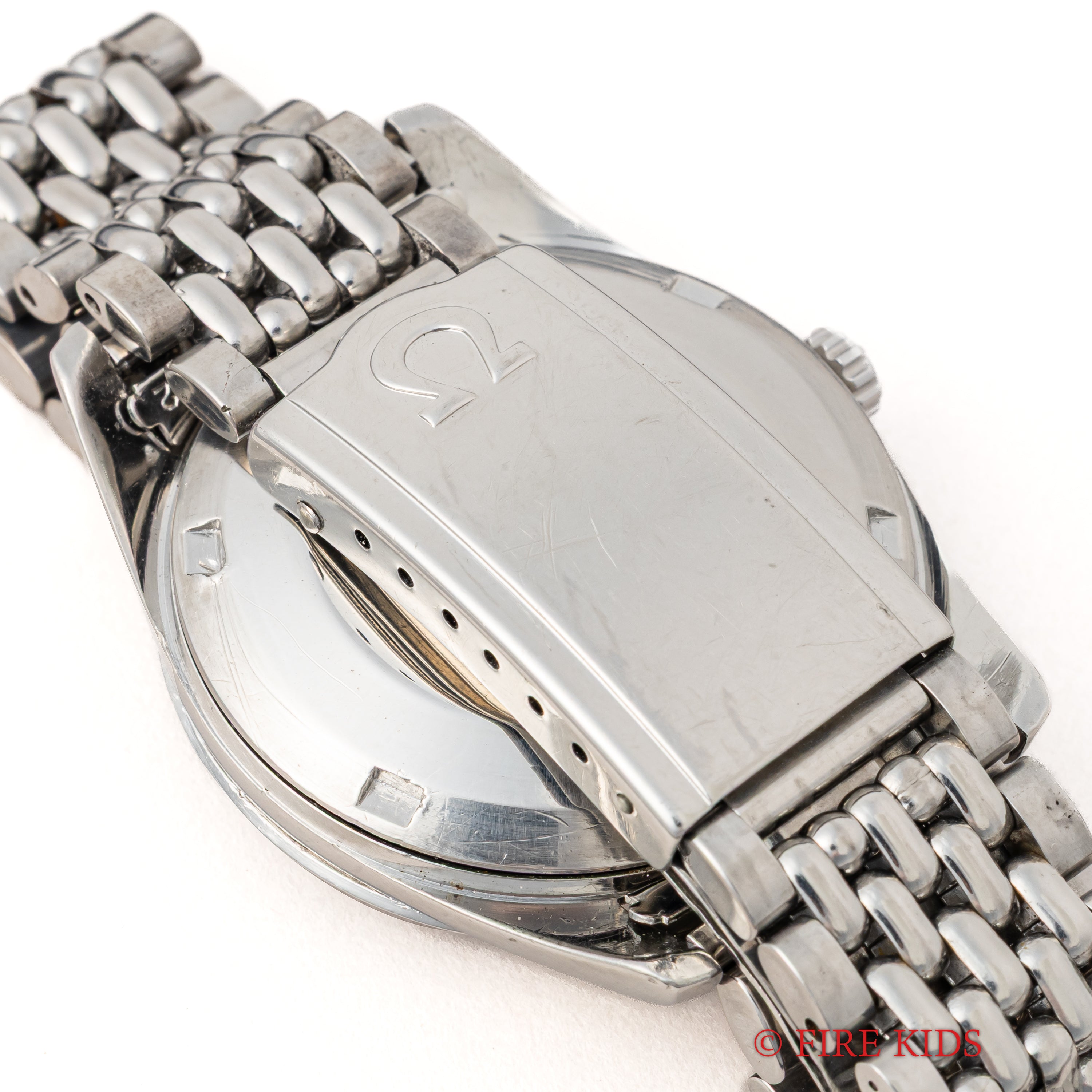 オメガ シーマスター ブラックミラーダイヤル 1958年製 Ref.14744 1SC 純正ライスブレス