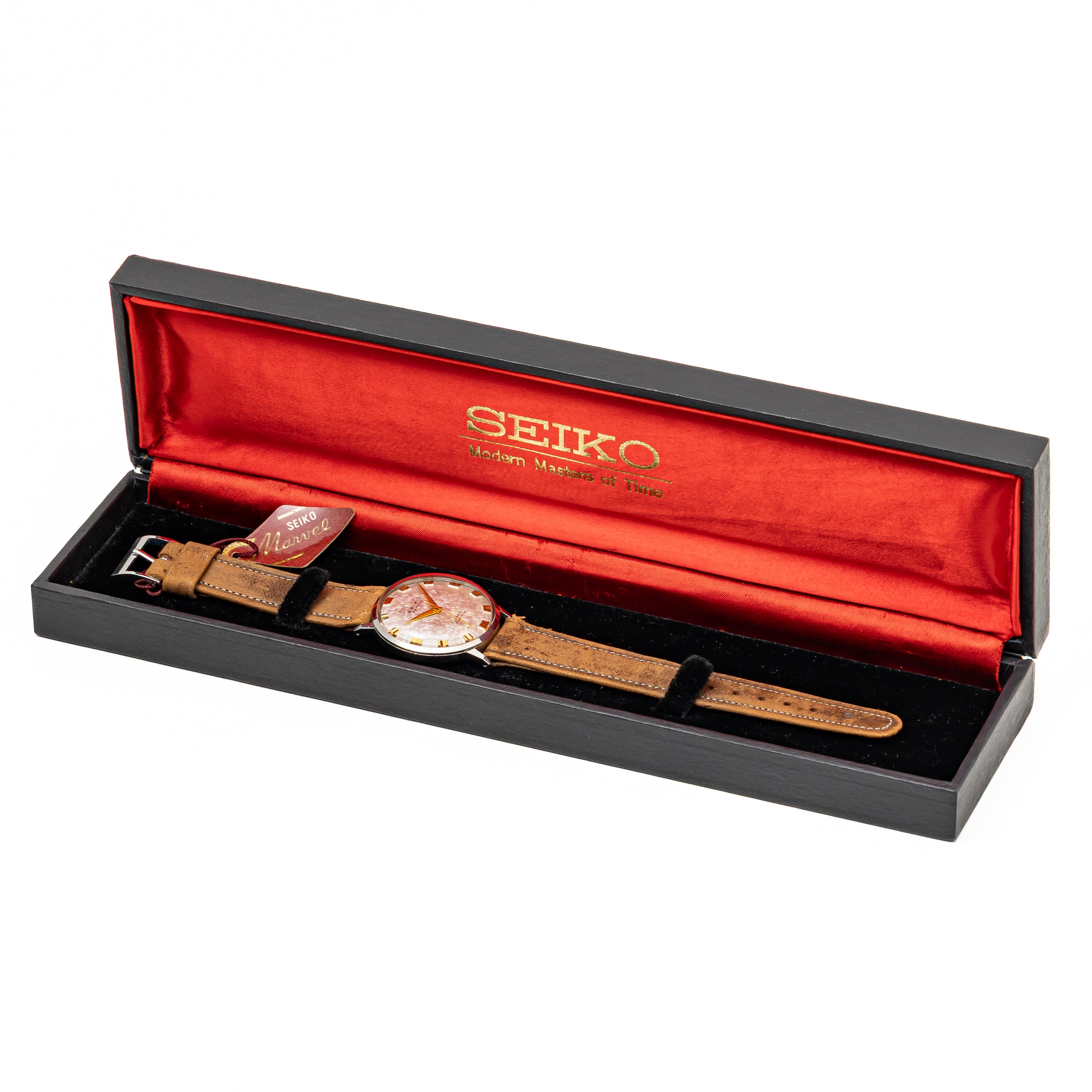 未使用　セイコー　スポーツマチック　変わり文字盤オートマ　当時の尾錠ベルトタグ付 未使用 セイコー スポーツマチック 変わり文字盤オートマ 当時の