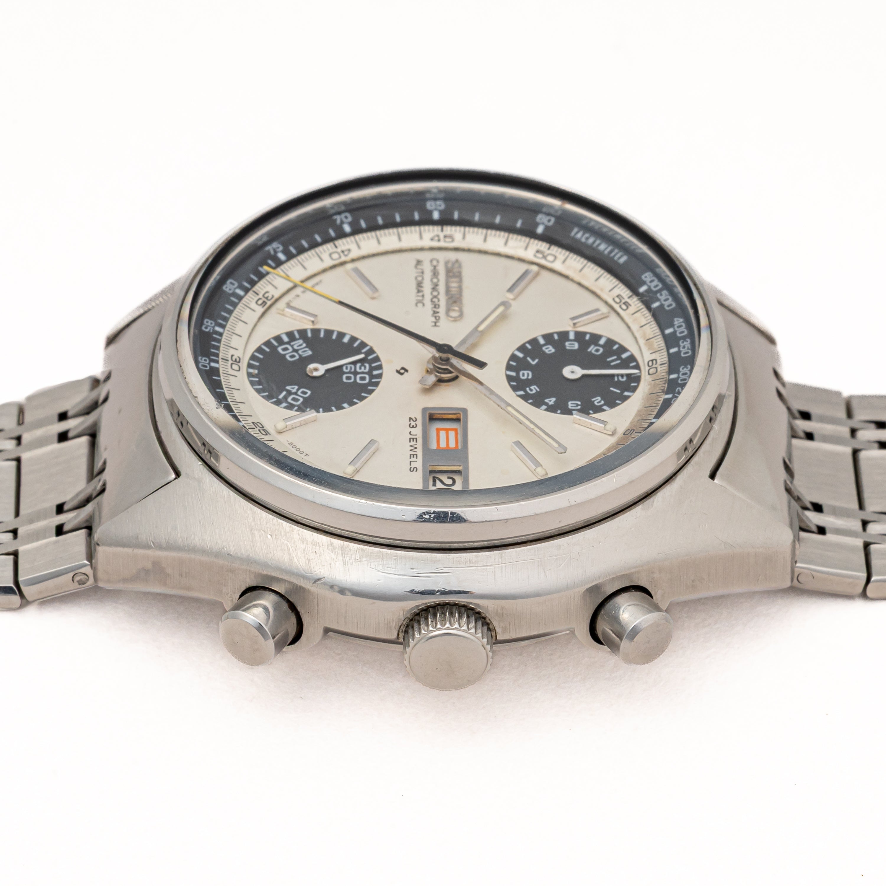セイコー クロノグラフ 1971年製 Ref.6138-8000 ベビーパンダ  純正ステンレスブレス