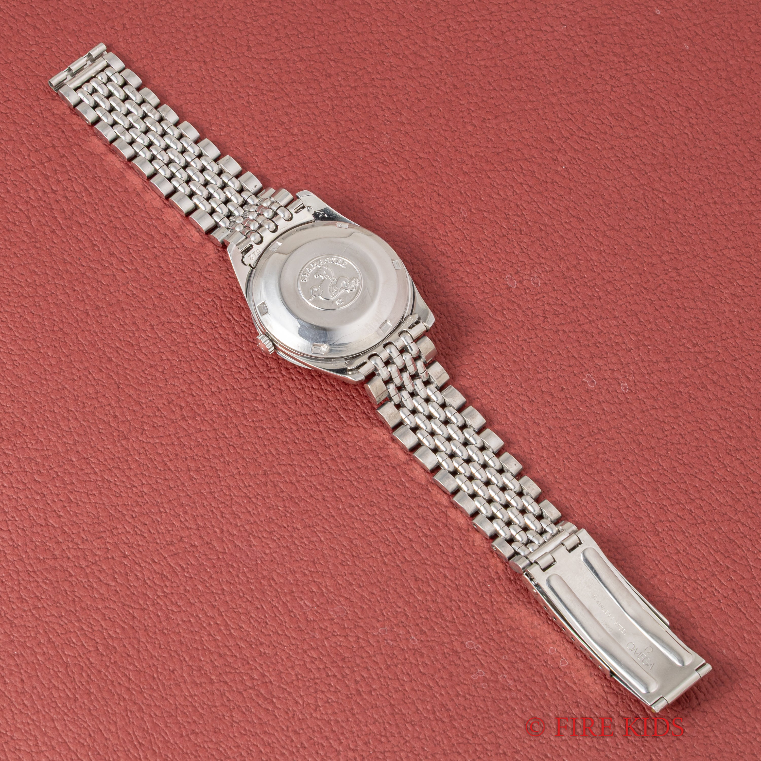 オメガ シーマスター ブラックミラーダイヤル 1958年製 Ref.14744 1SC 純正ライスブレス