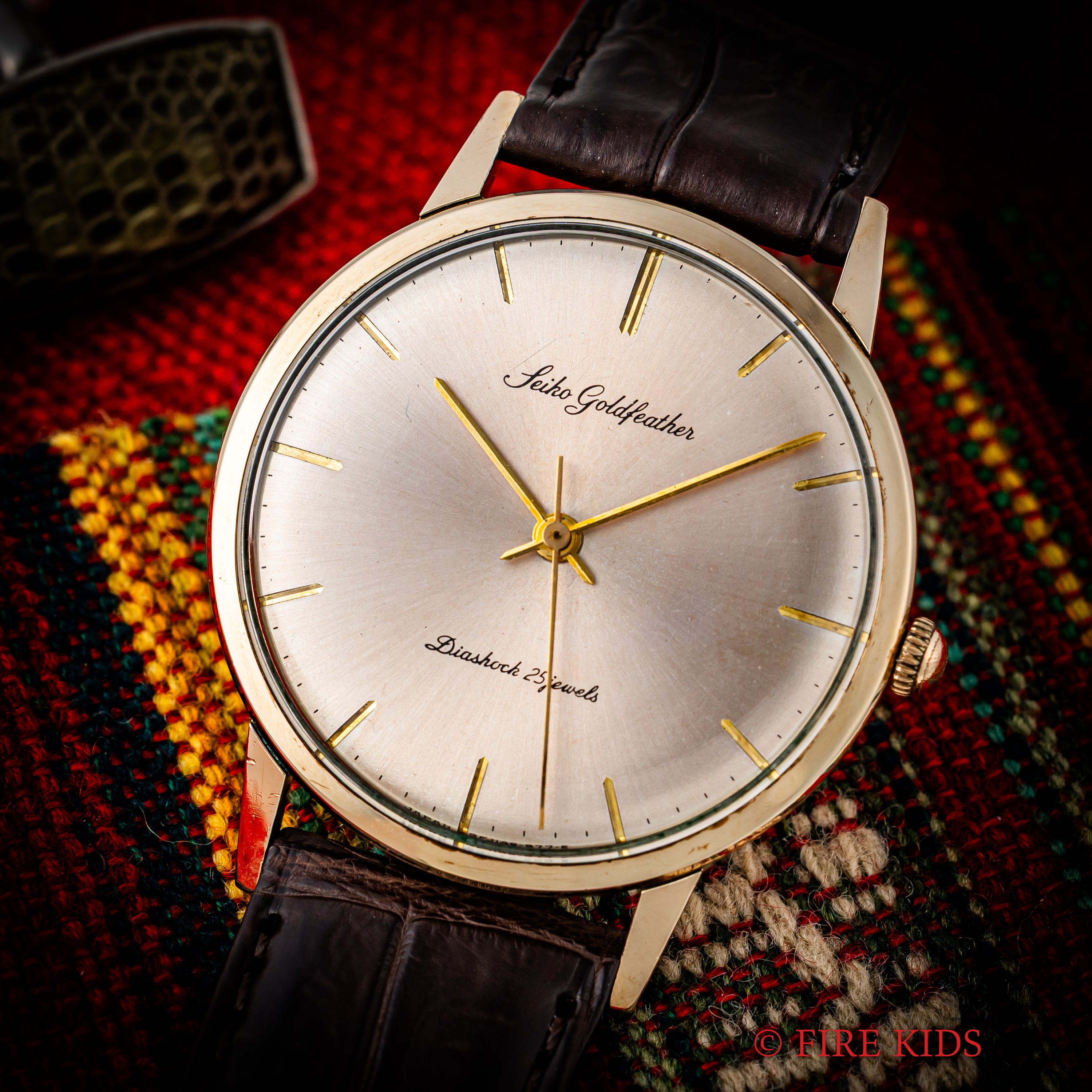 セイコー ゴールドフェザー Ref.J14060E 1962年製 手巻き 14金張り