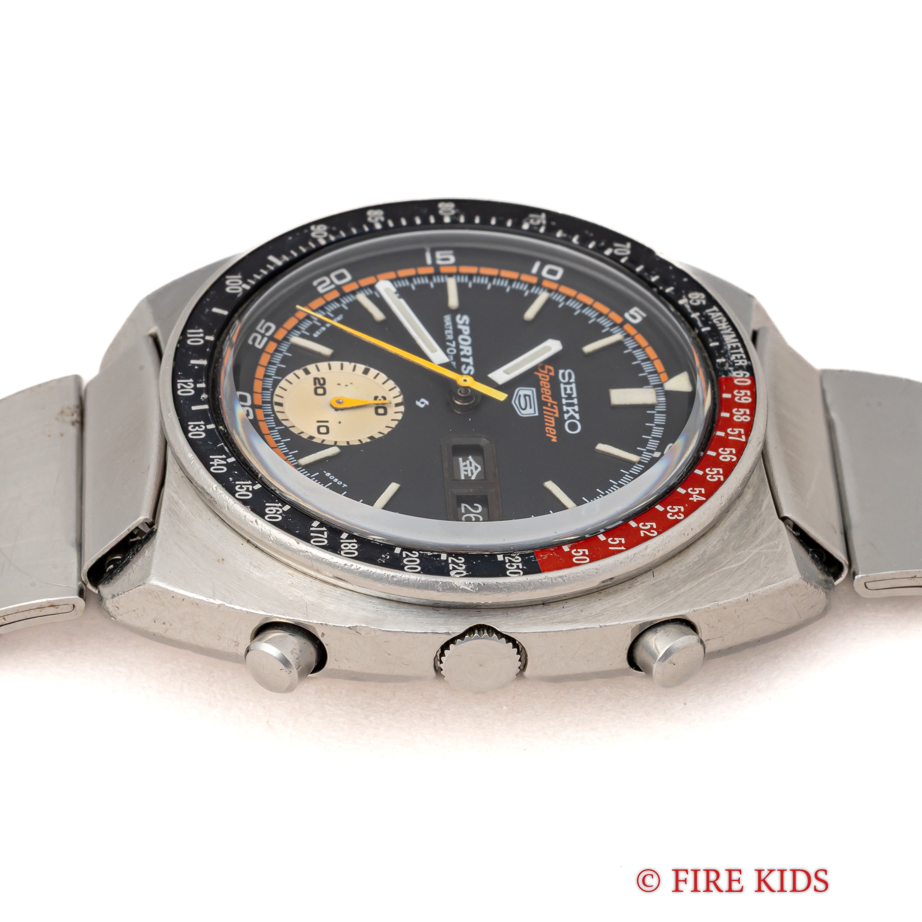 セイコー 1970年製/昭和45年製 5スポーツ スピードタイマー Ref.6139-6030 コークベゼル 国内仕様 純正ブレス