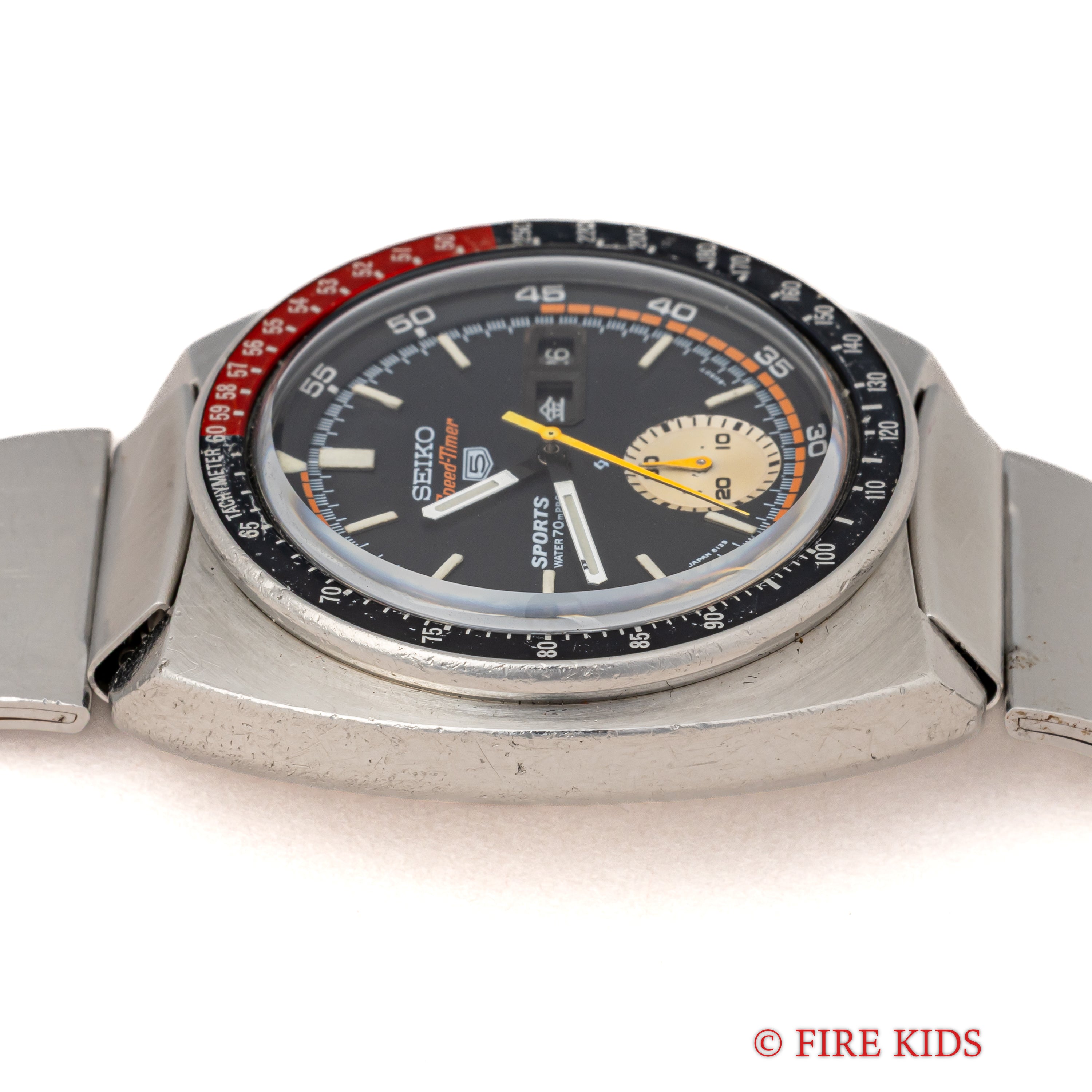 セイコー 1970年製/昭和45年製 5スポーツ スピードタイマー Ref.6139-6030 コークベゼル 国内仕様 純正ブレス