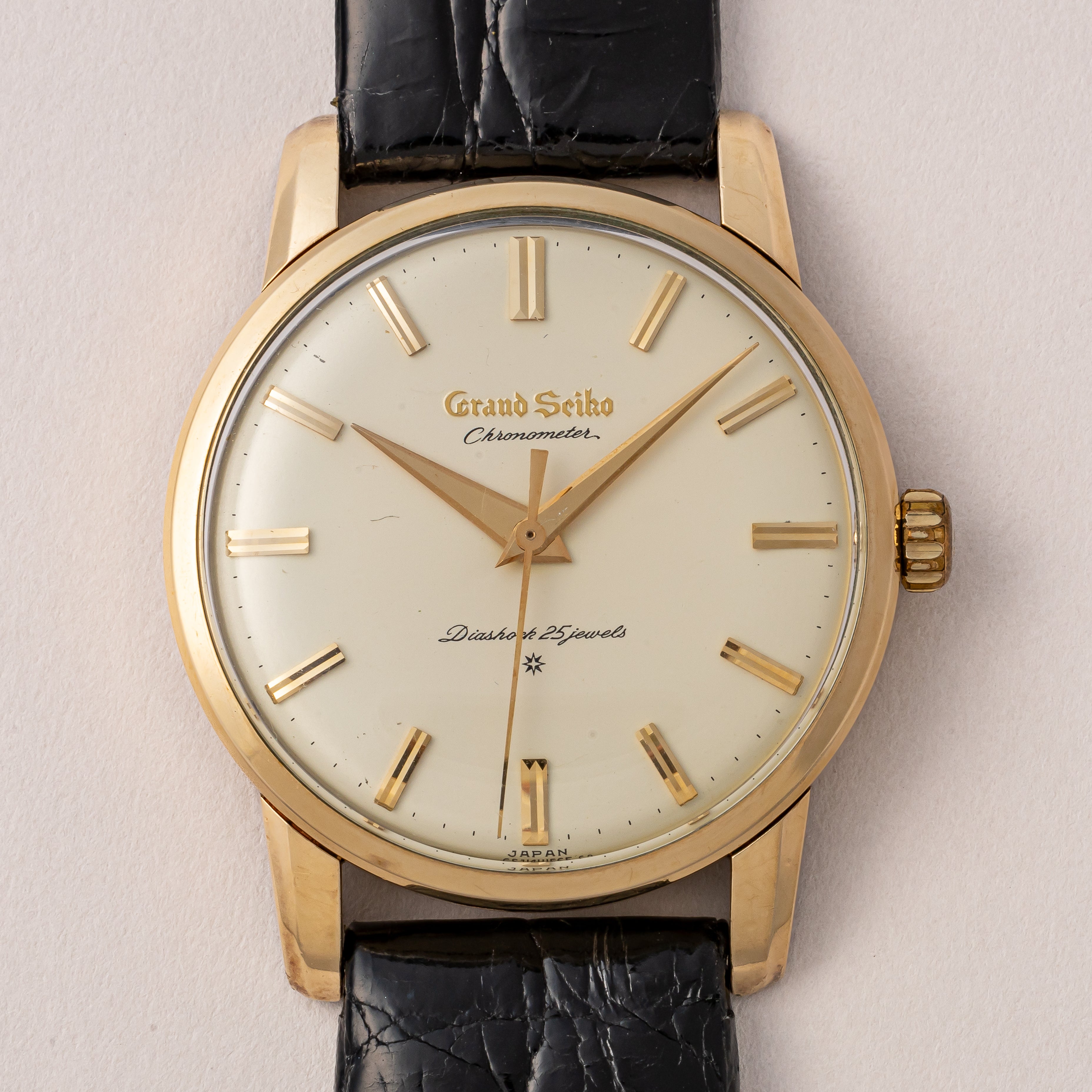 グランドセイコー ファーストモデル 1963年製 Ref.J14070GS アップライトロゴ 純正尾錠付き