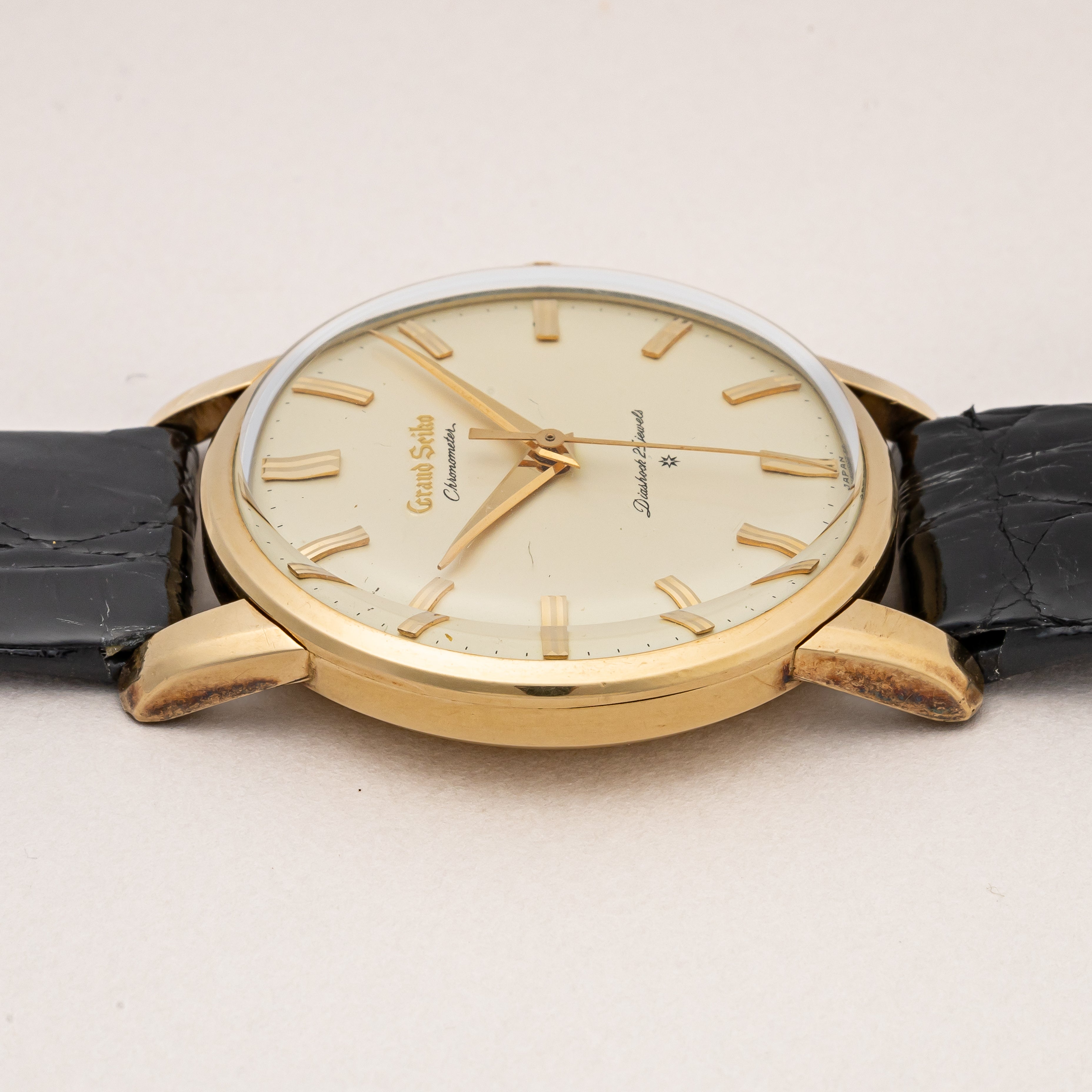 グランドセイコー ファーストモデル 1963年製 Ref.J14070GS アップライトロゴ 純正尾錠付き