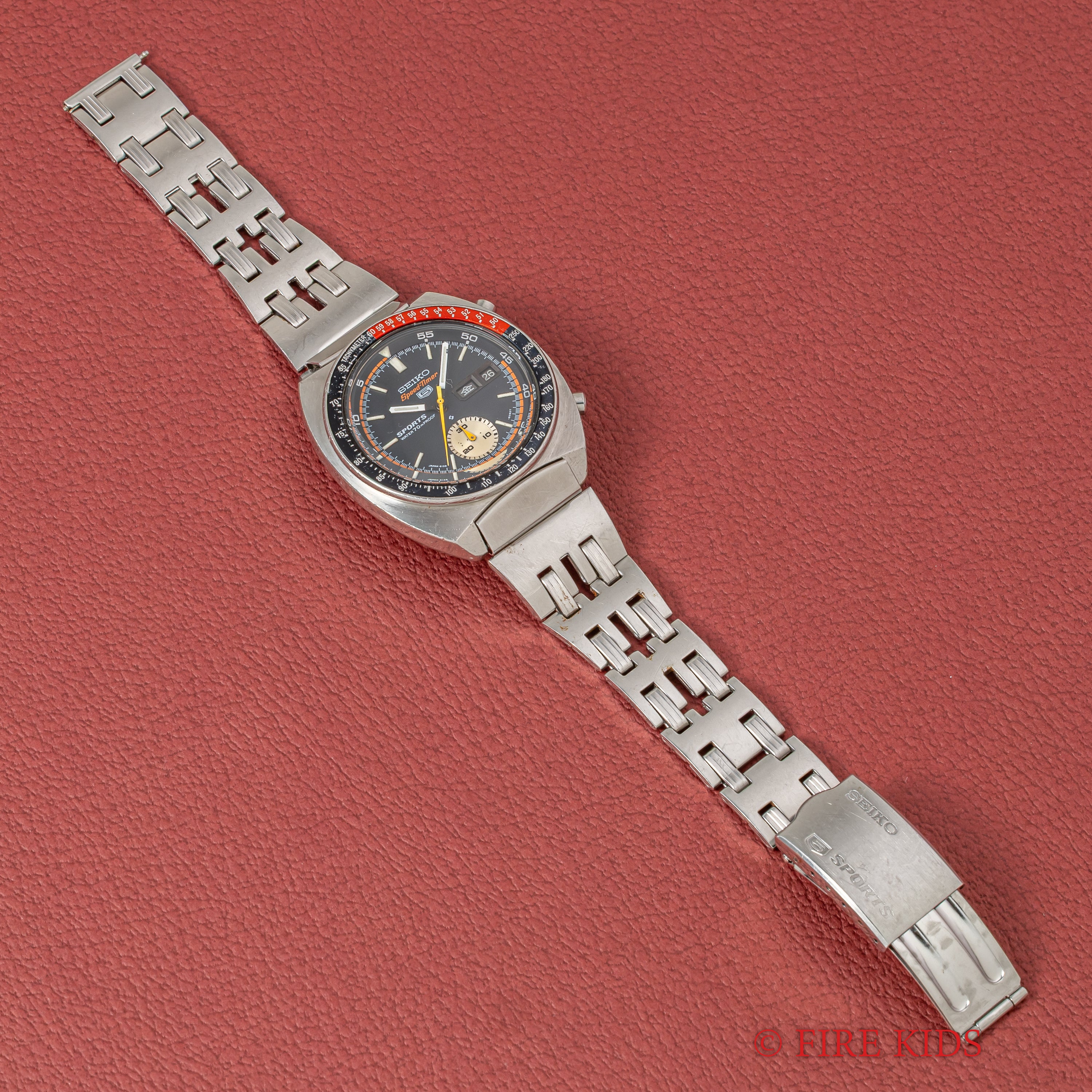 セイコー 1970年製/昭和45年製 5スポーツ スピードタイマー Ref.6139-6030 コークベゼル 国内仕様 純正ブレス