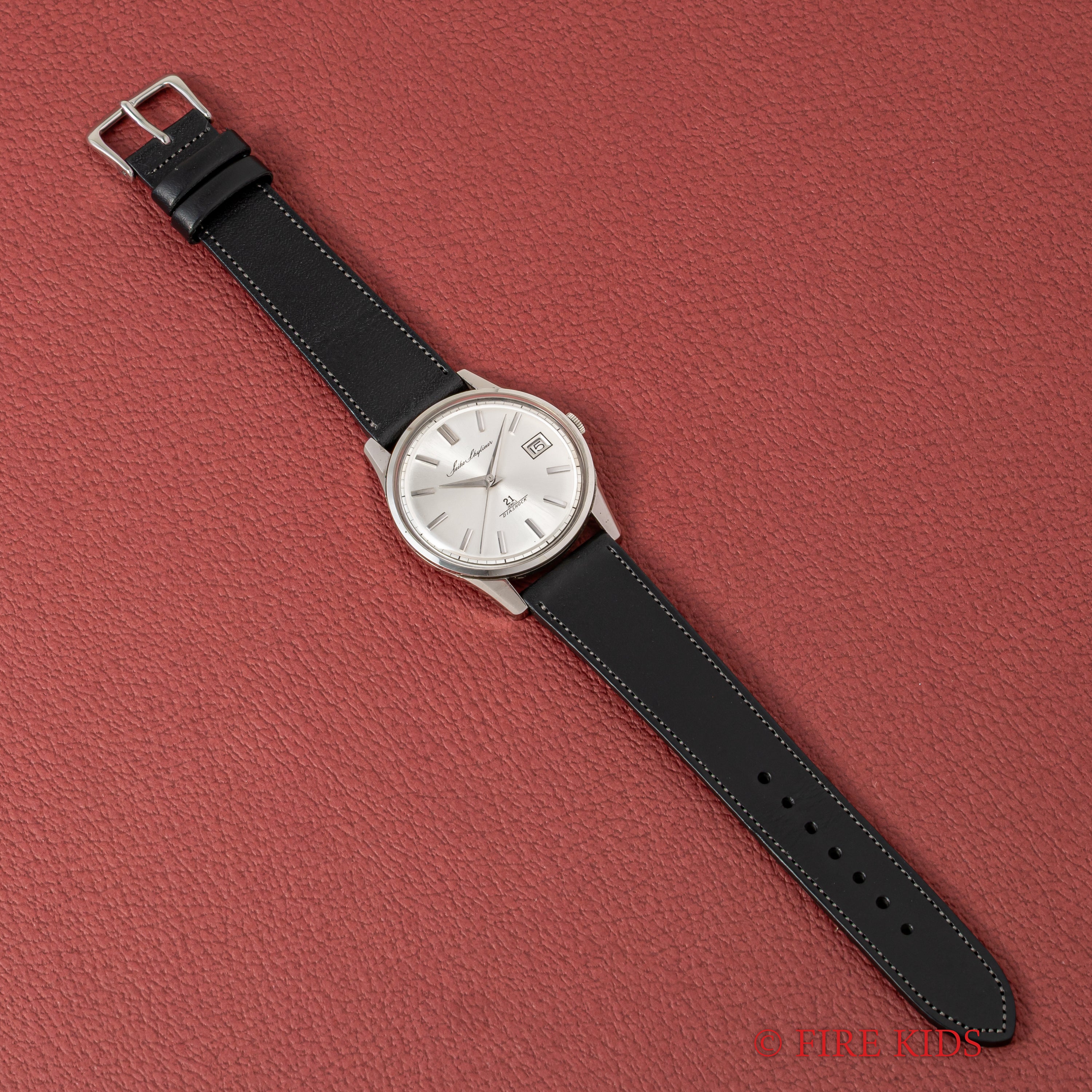 セイコー スカイライナー 1967年製 薄型手巻き Ref.6222-2990 金メッキムーヴ