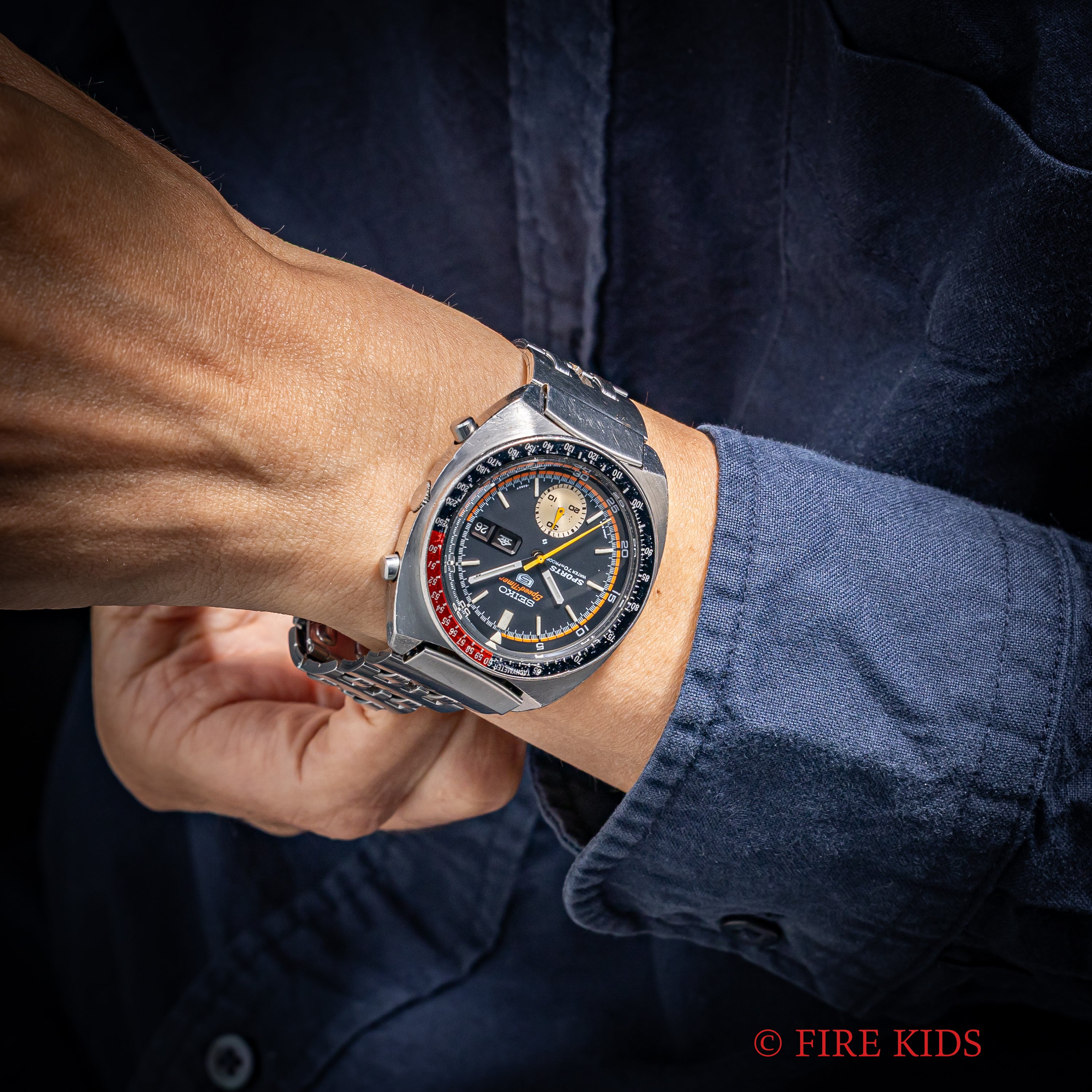 セイコー 1970年製/昭和45年製 5スポーツ スピードタイマー Ref.6139-6030 コークベゼル 国内仕様 純正ブレス