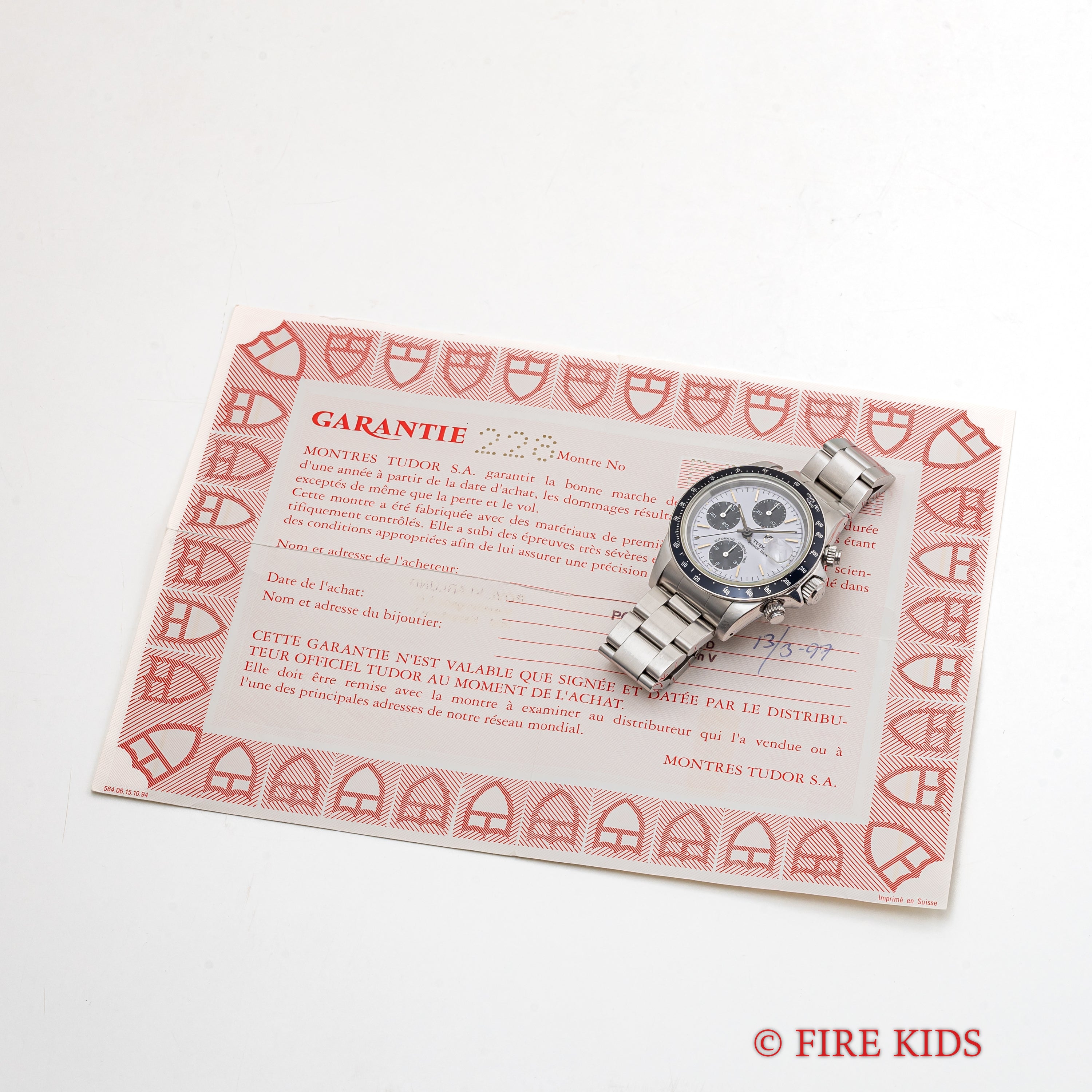 チューダー クロノタイム 1997年製 Ref.79260 自動巻きクロノグラフ パンダダイヤル  箱、ギャラ付き