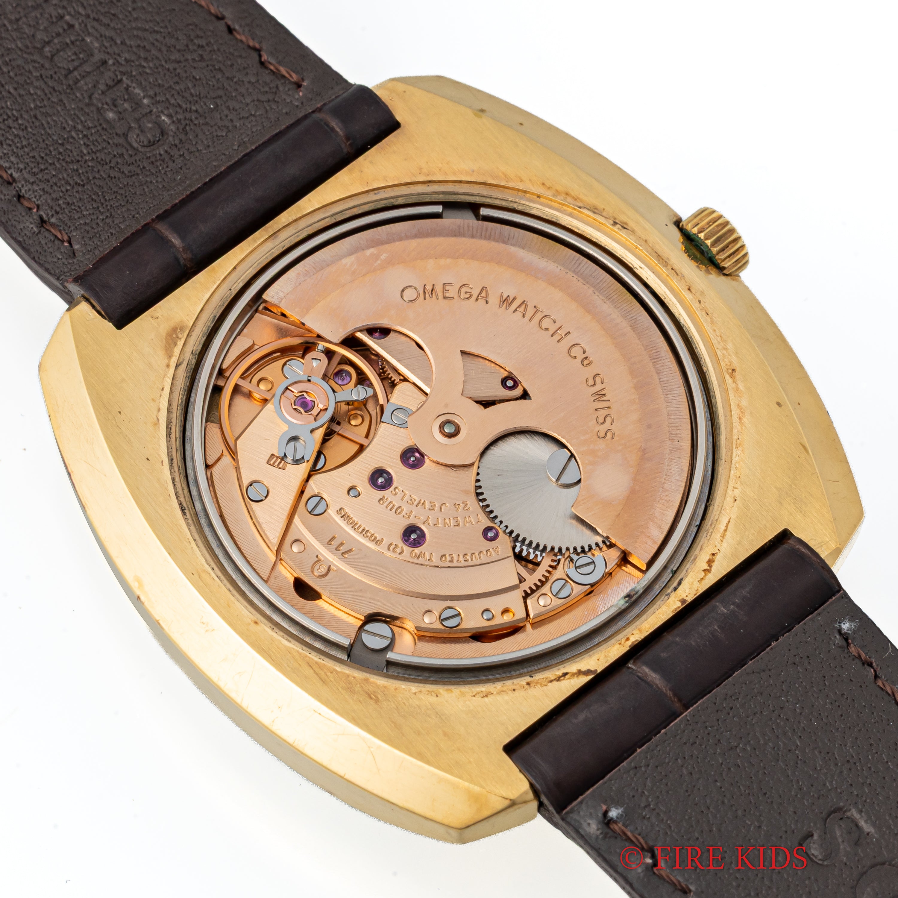 オメガ デ・ヴィル TVスクリーン 1972年製 Ref.1510051 金張り 箱、タグ付き