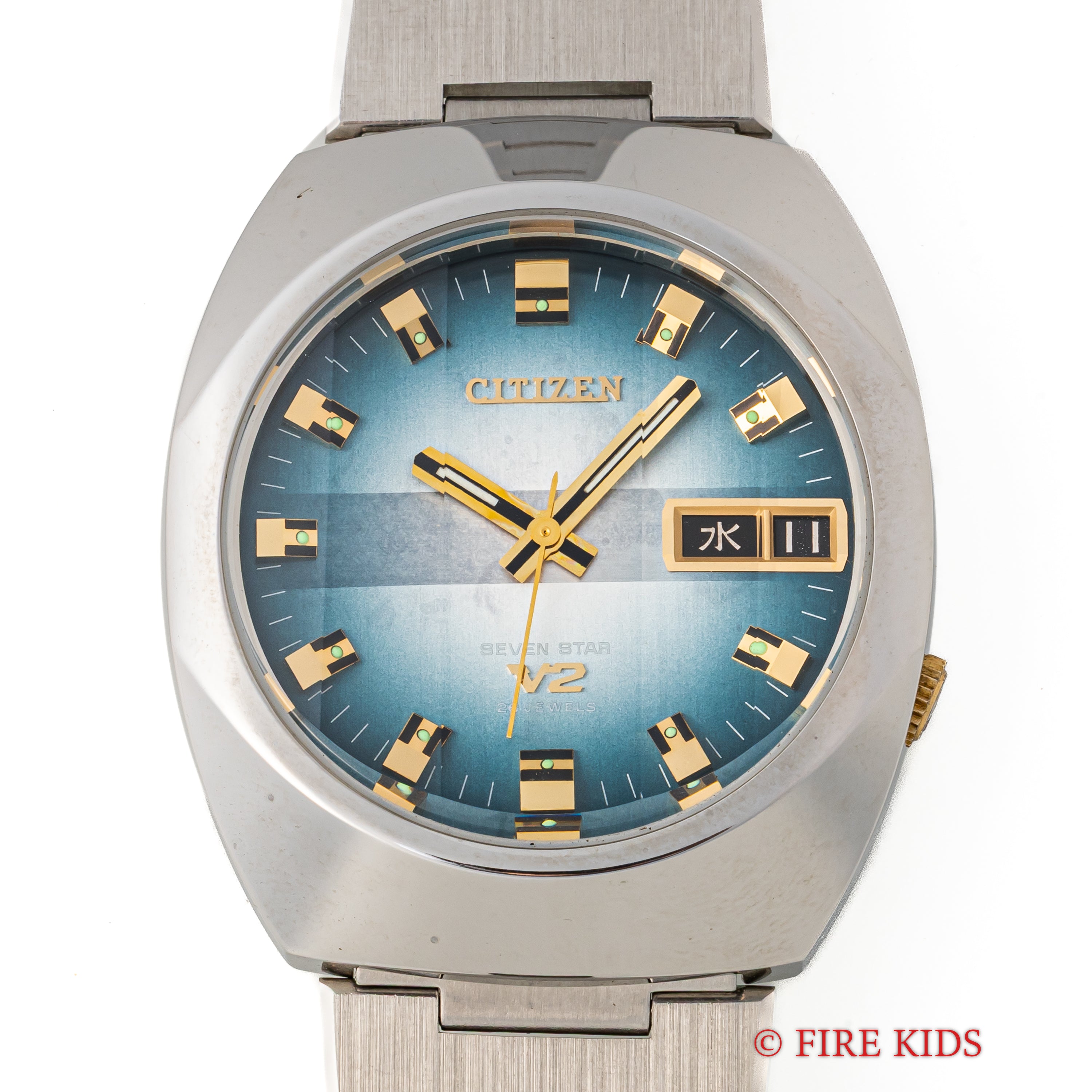 シチズン セブンスターV2 1973年製 ブルーグラデーション Ref.Ref.4-771133TA　N.O.S タグ付き