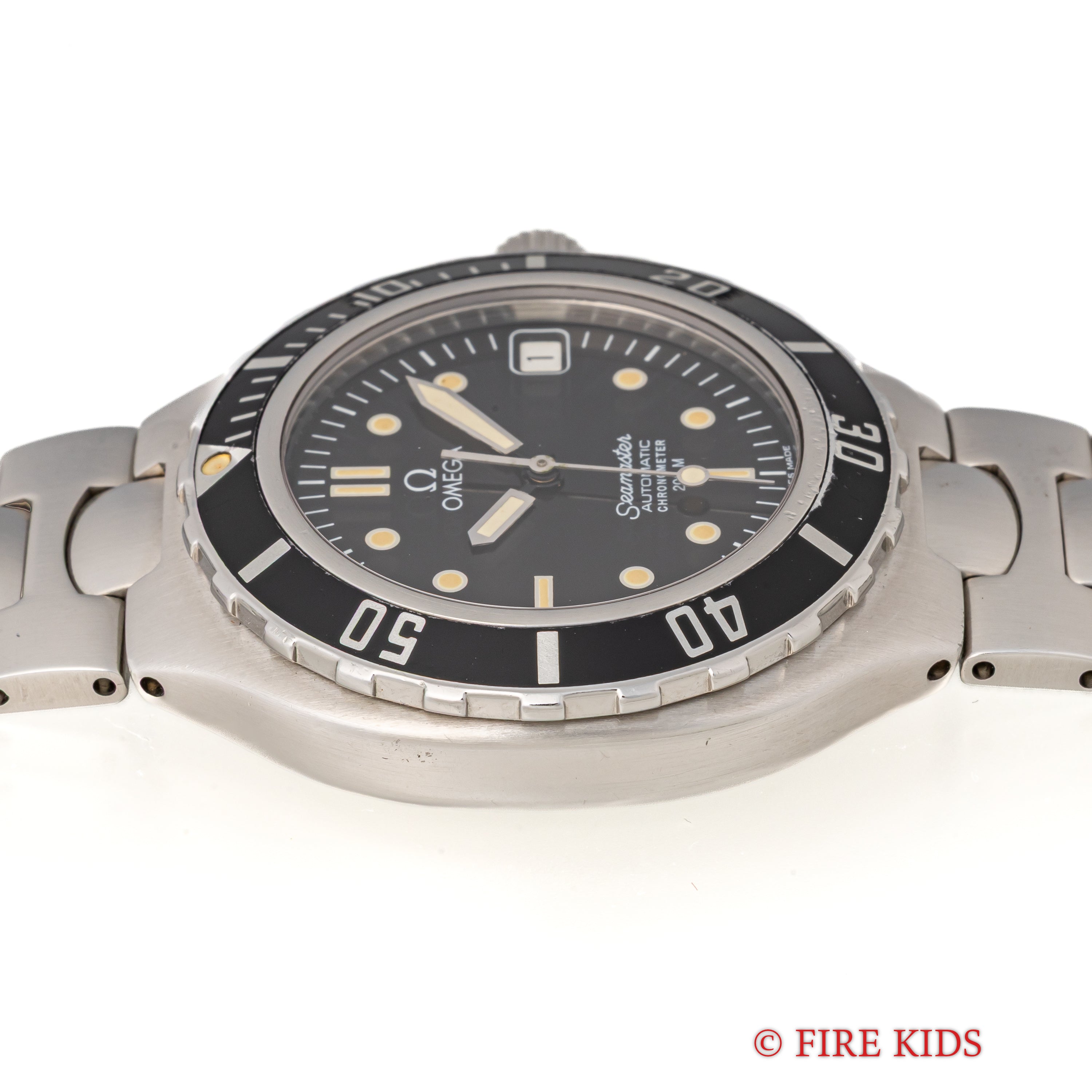 オメガ シーマスター200m 1988年製 プレボンド ミッドサイズ 自動巻クロノメーター ジェンタデザイン