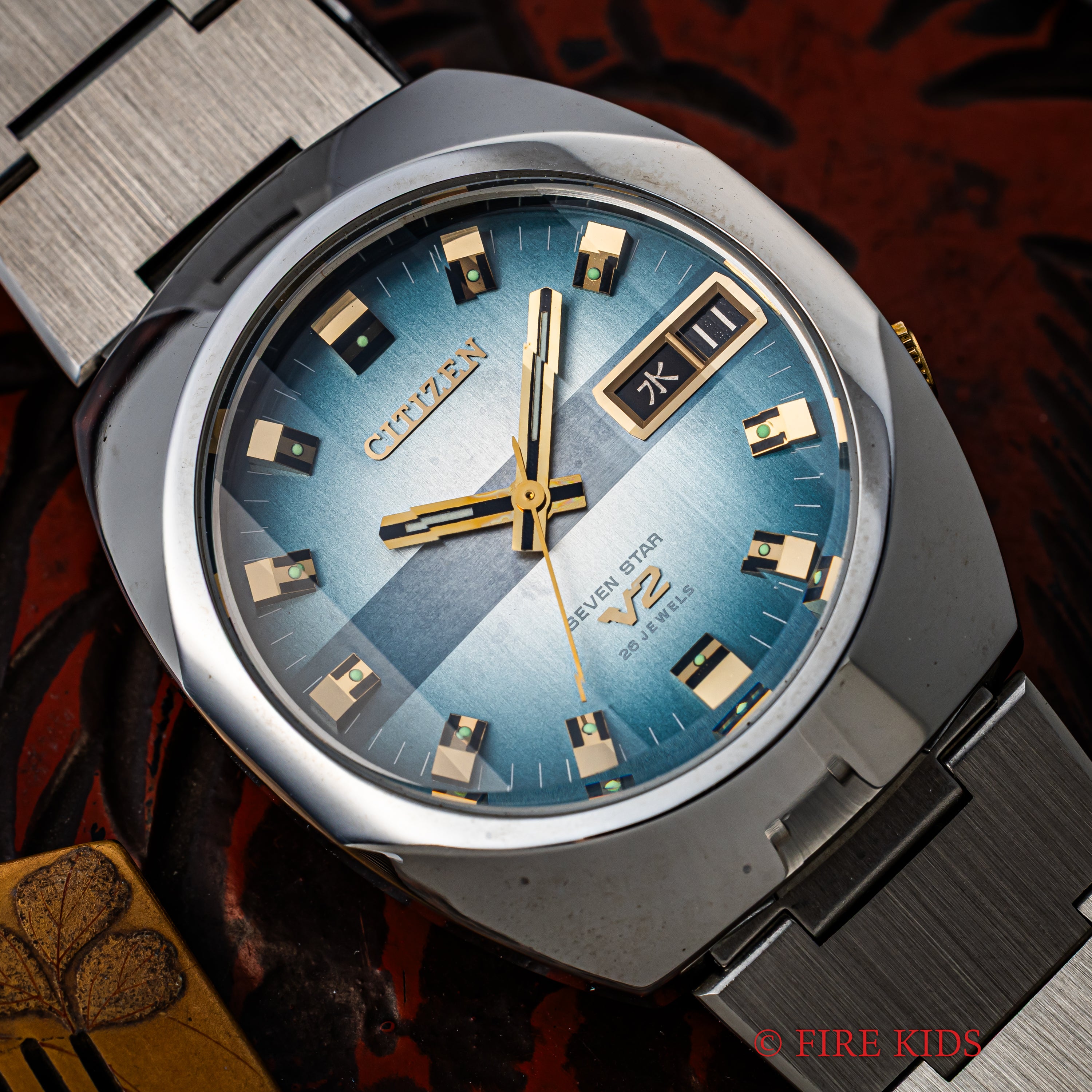 シチズン セブンスターV2 1973年製 ブルーグラデーション Ref.Ref.4-771133TA　N.O.S タグ付き