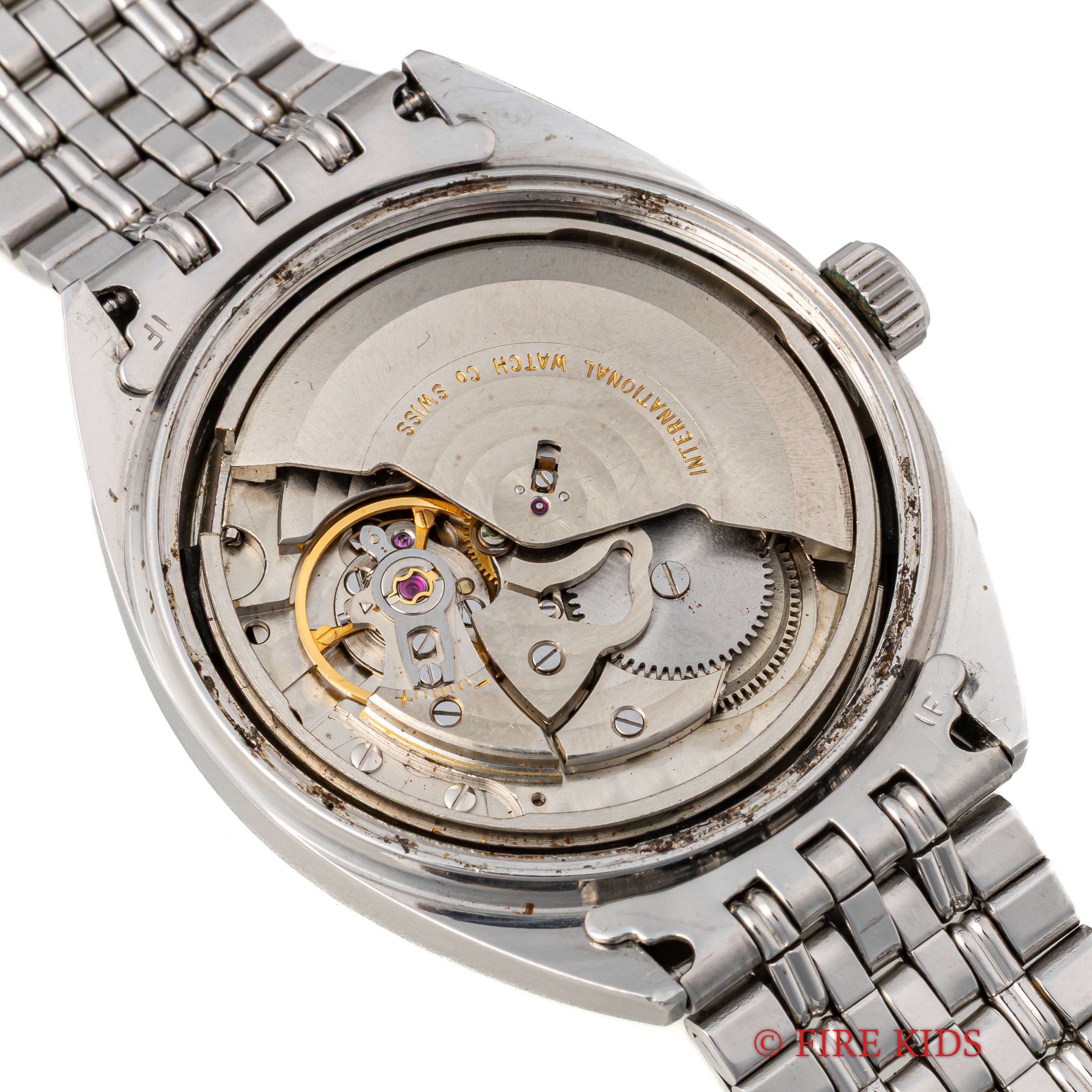 IWC ヨットクラブ Ref.811AD 1973年製 ペラトン式自動巻き Cal.8541B 純正ゲイフレアーブレス付きホワイトローマン