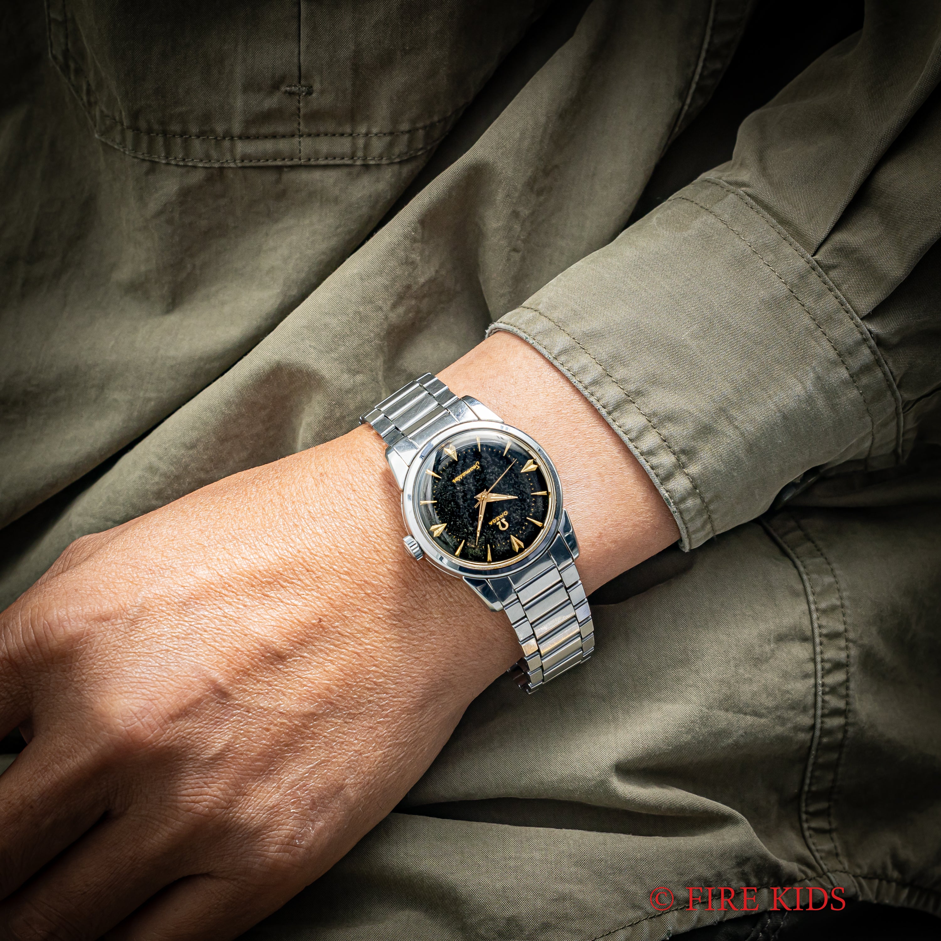 オメガ シーマスター ブラックミラー ダイヤモンドインデックス 手巻き 1956年製 Ref.2759-11SC Cal.420
