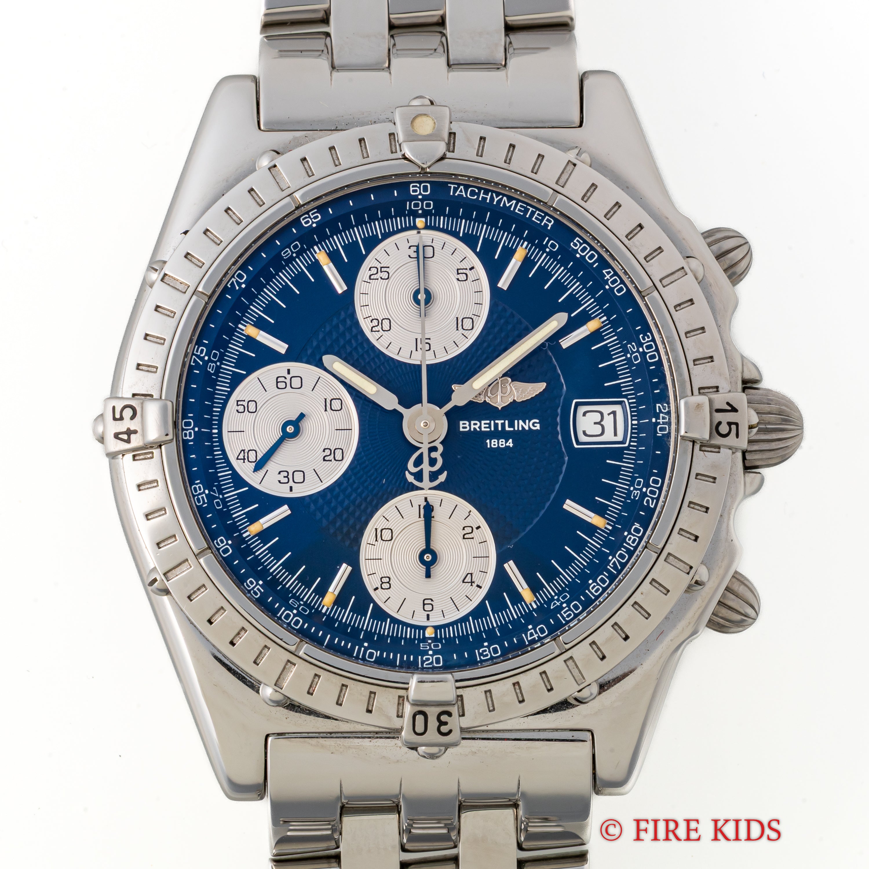 ブライトリング クロノマットブルー 1990年代製 ブレス 自動巻き Ref.A13050.1