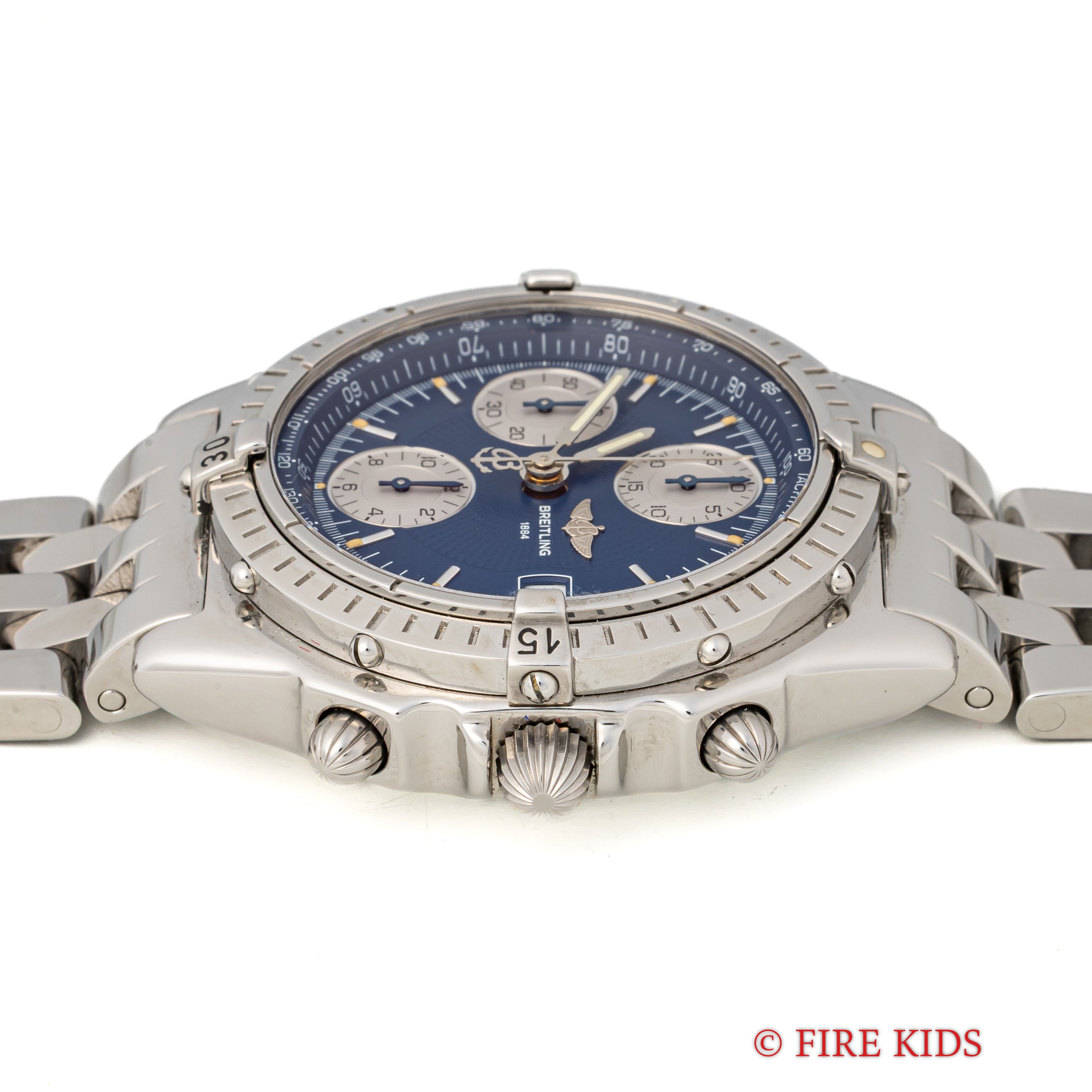 ブライトリング クロノマットブルー 1990年代製 ブレス 自動巻き Ref.A13050.1