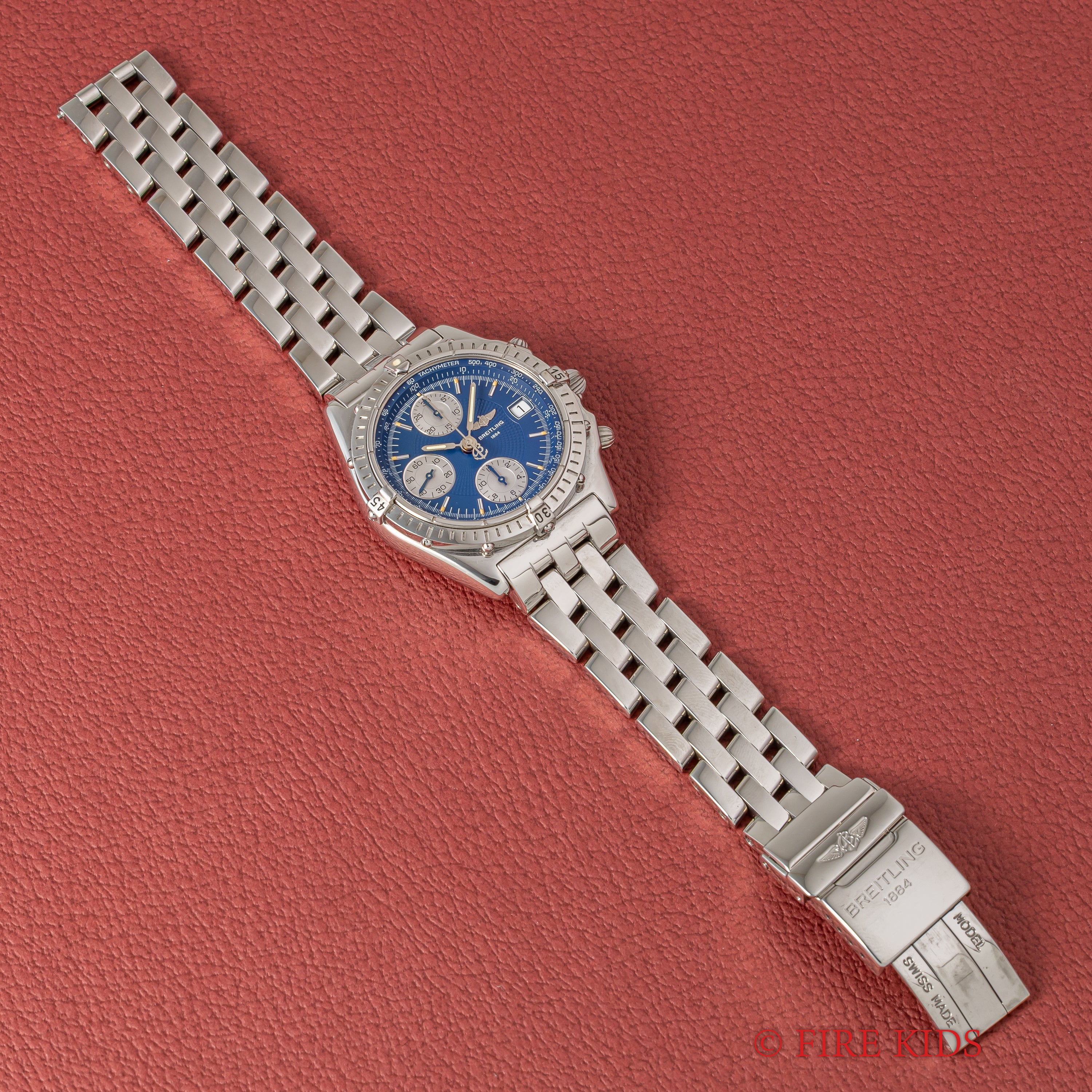 ブライトリング クロノマットブルー 1990年代製 ブレス 自動巻き Ref.A13050.1