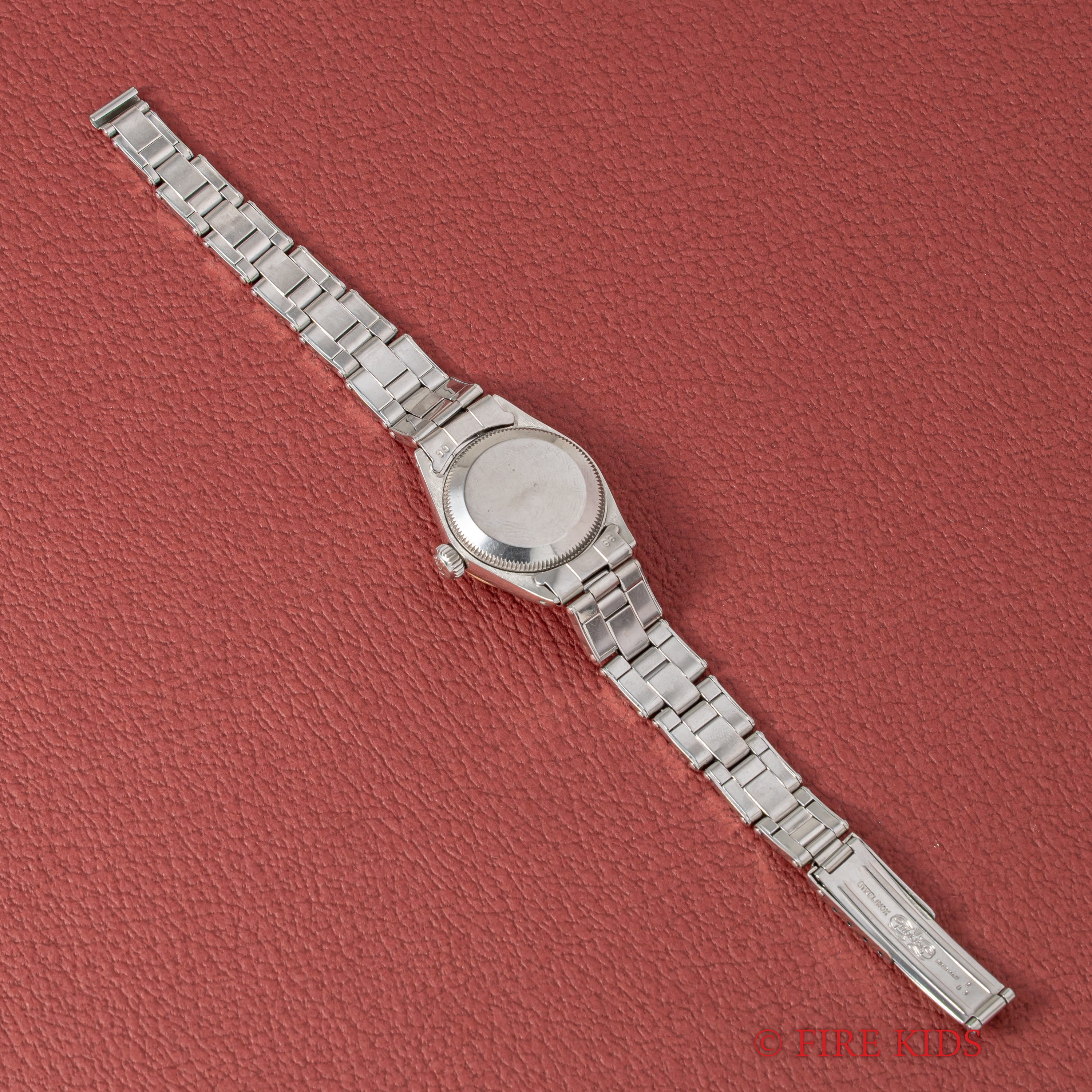 ROLEX オイスターパーペチュアル 純正ベルト レディース 風防ヒビ有り ROLEX オイスターパーペチュアル 純正ベルト レディース 風防
