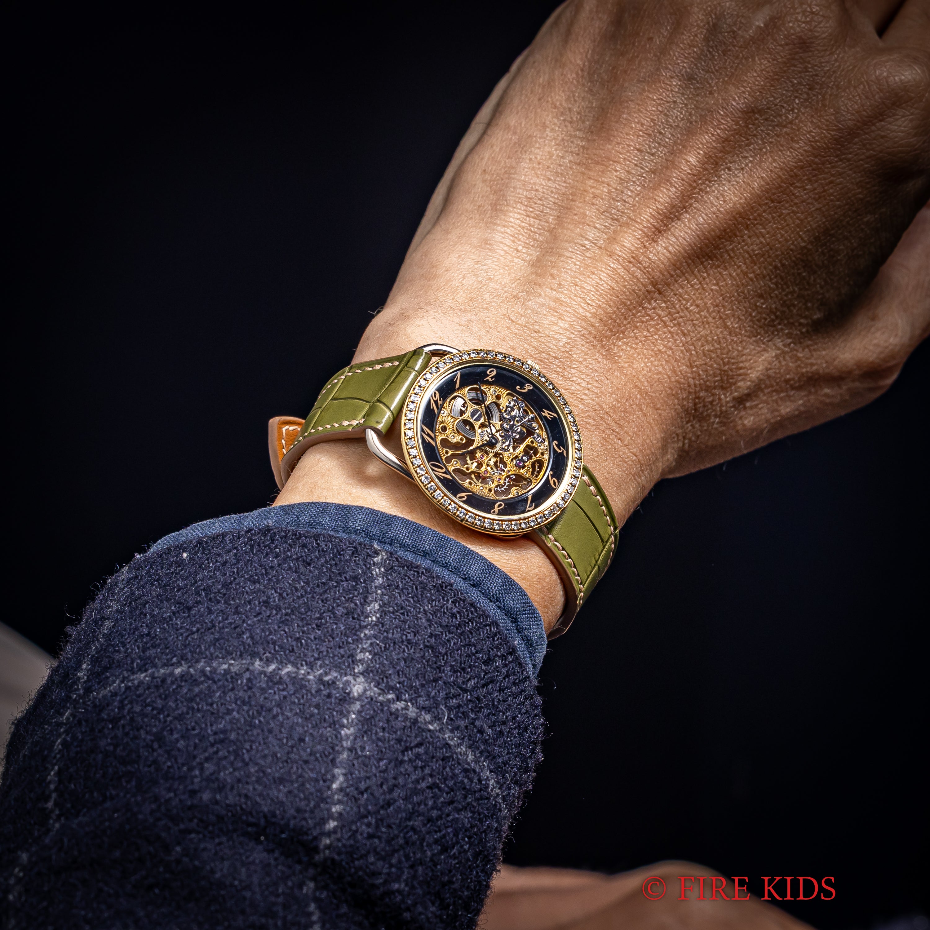 エルメス オーデマ・ピゲ アルソー 18金無垢ベゼルダイヤ 1980