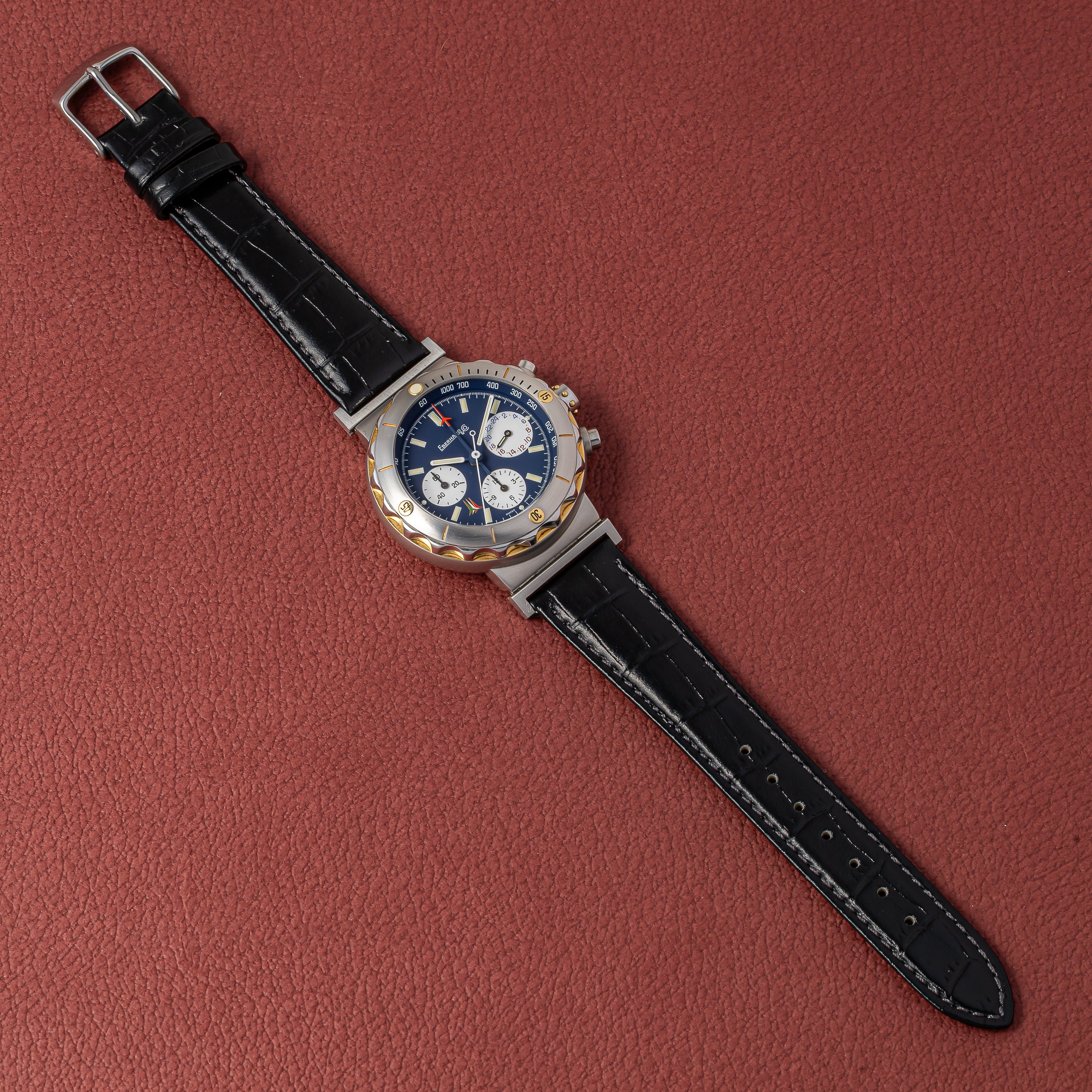 エベラール クロノマスター フレッチェトリコローリ 1円スタート！ 自動巻 中古 【時計】