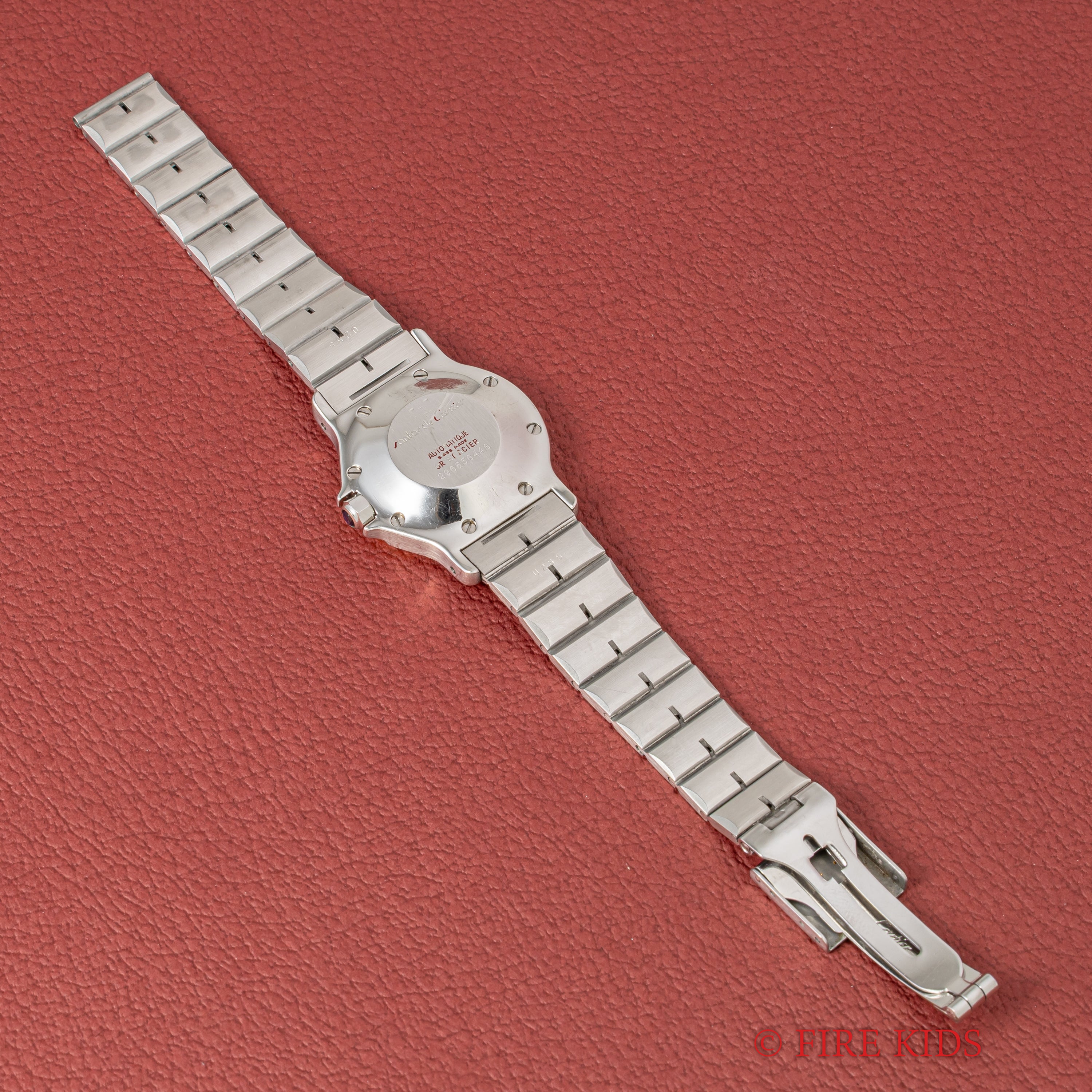 カルティエ サントスオクタゴン LMサイズ 1980年代製 自動巻 コンビ 純正ブレス