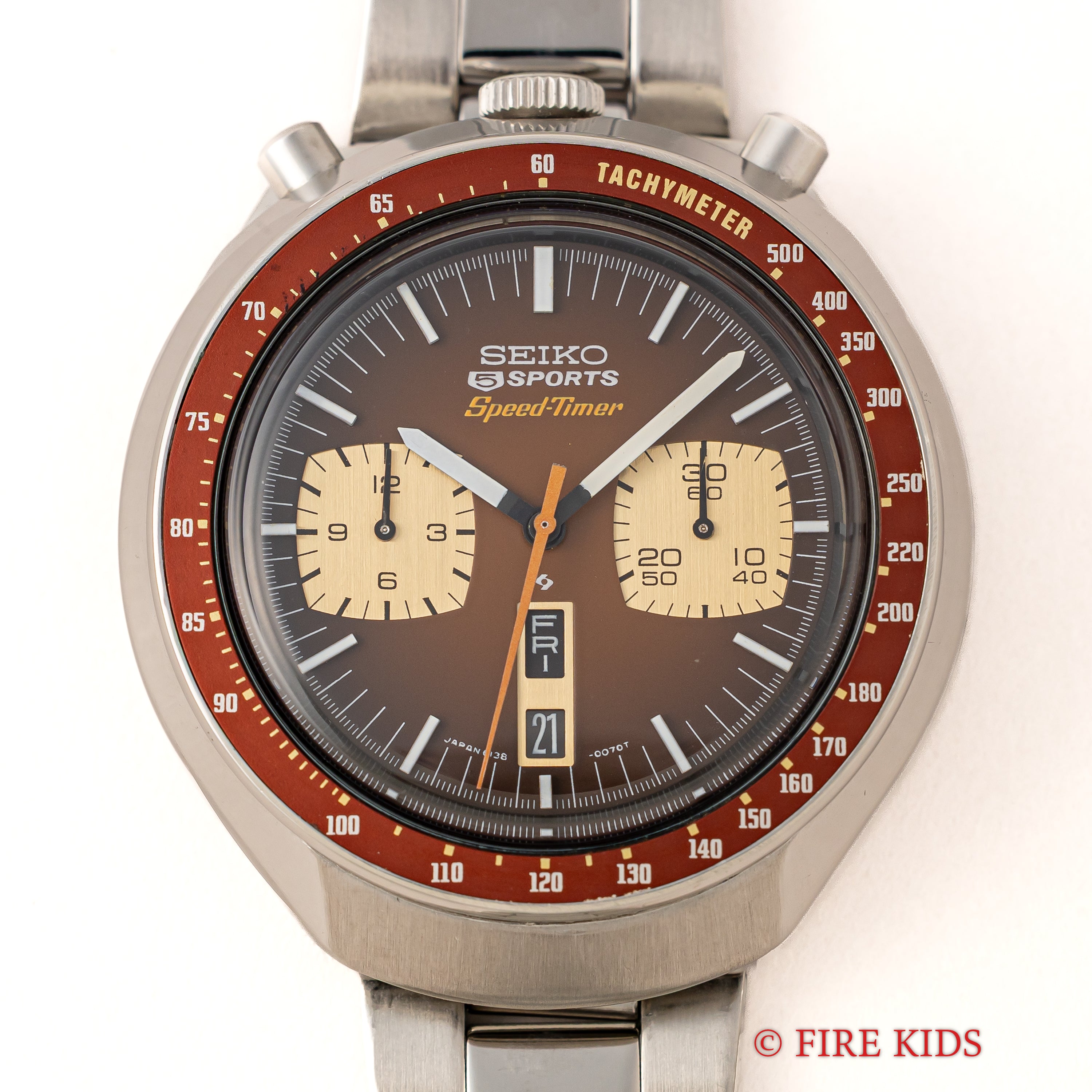 セイコー 1976年製 茶馬 Ref.6138-0040 5スポーツ スピードタイマー 国内仕様 セイコーブレス