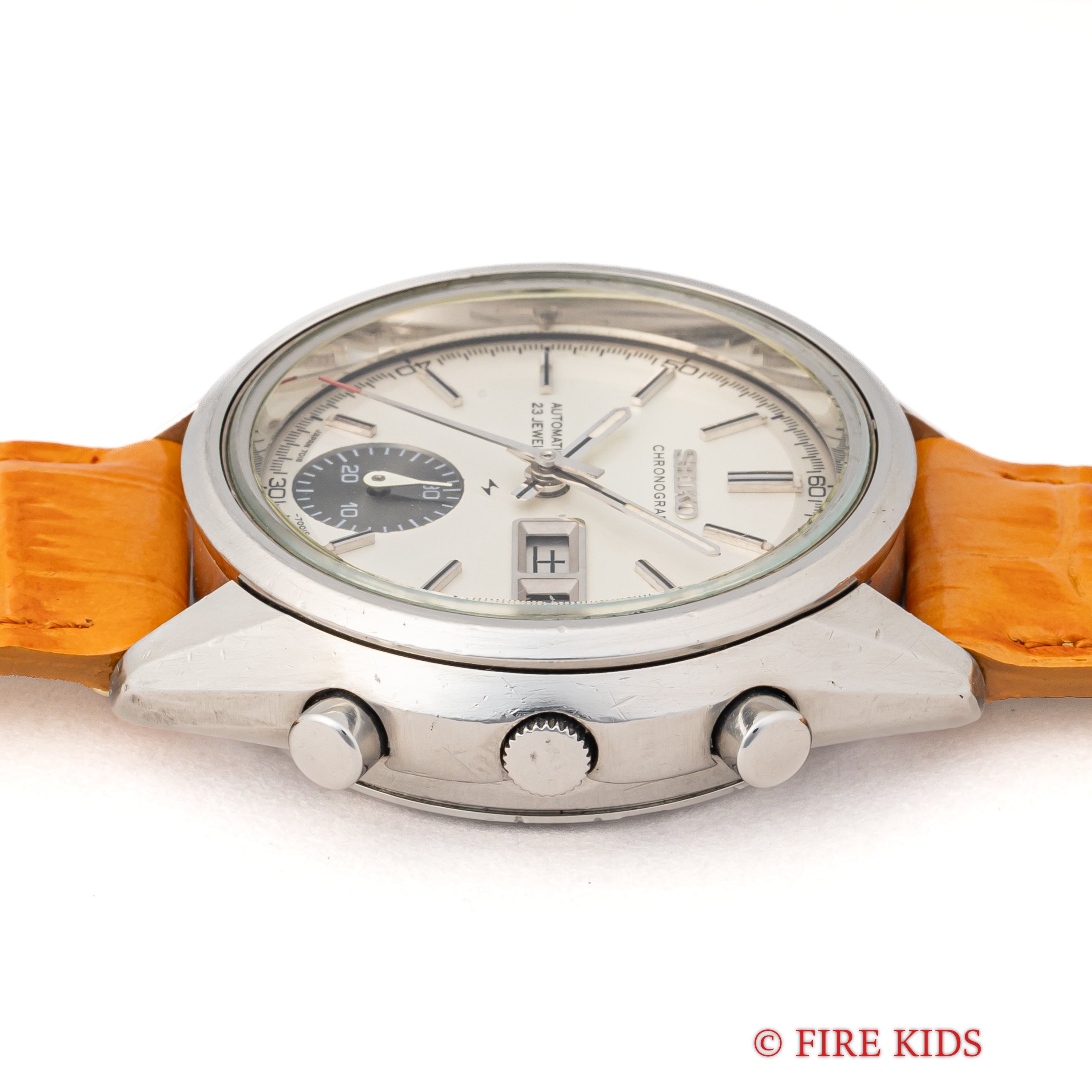 SEIKO7018 腕時計 パンダクロノグラフ セイコー 自動巻クロノグラフ シングルパンダ 1972年製 Ref.7018