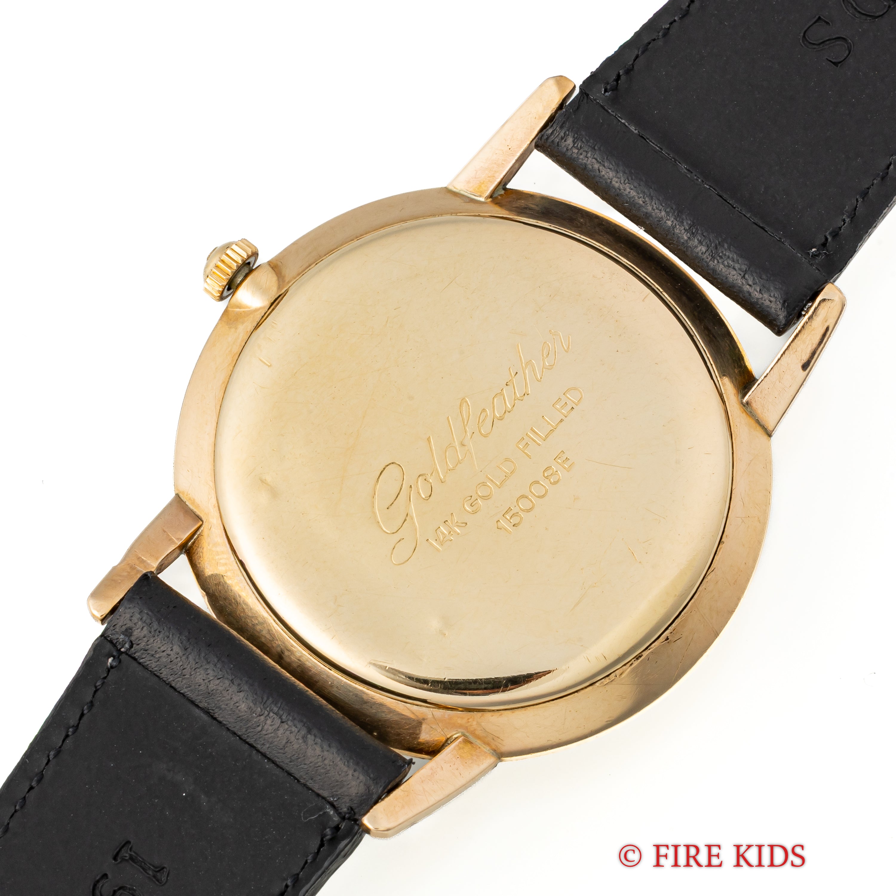 セイコー 1962年製 ゴールドフェザー 薄型手巻き Ref.15008E 14金張りケース SDダイヤル