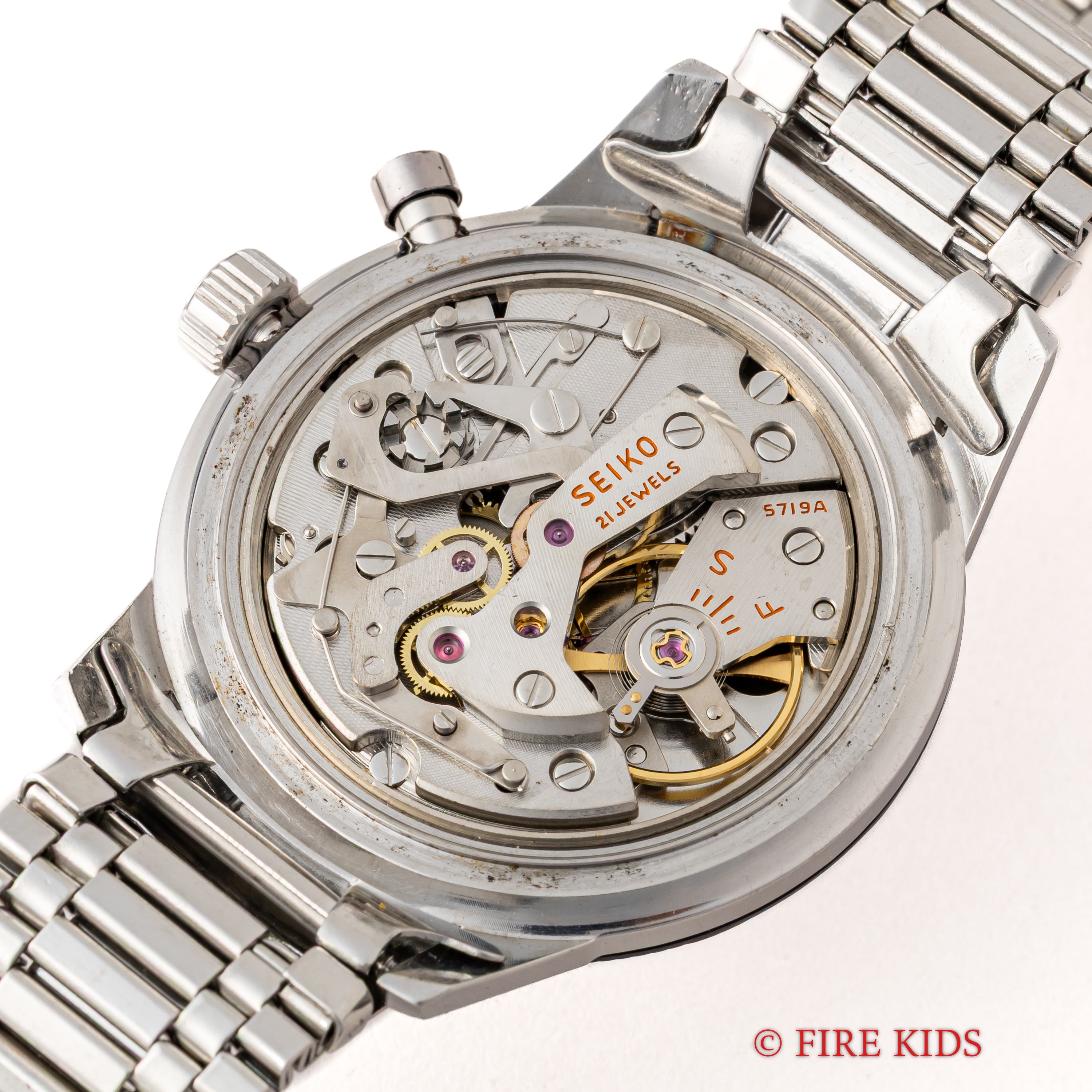 SEIKO 手巻き　ワンプッシュクロノ　クロノグラフ セイコー ワンプッシュクロノ 1964年製 手巻き ステンレスベゼル