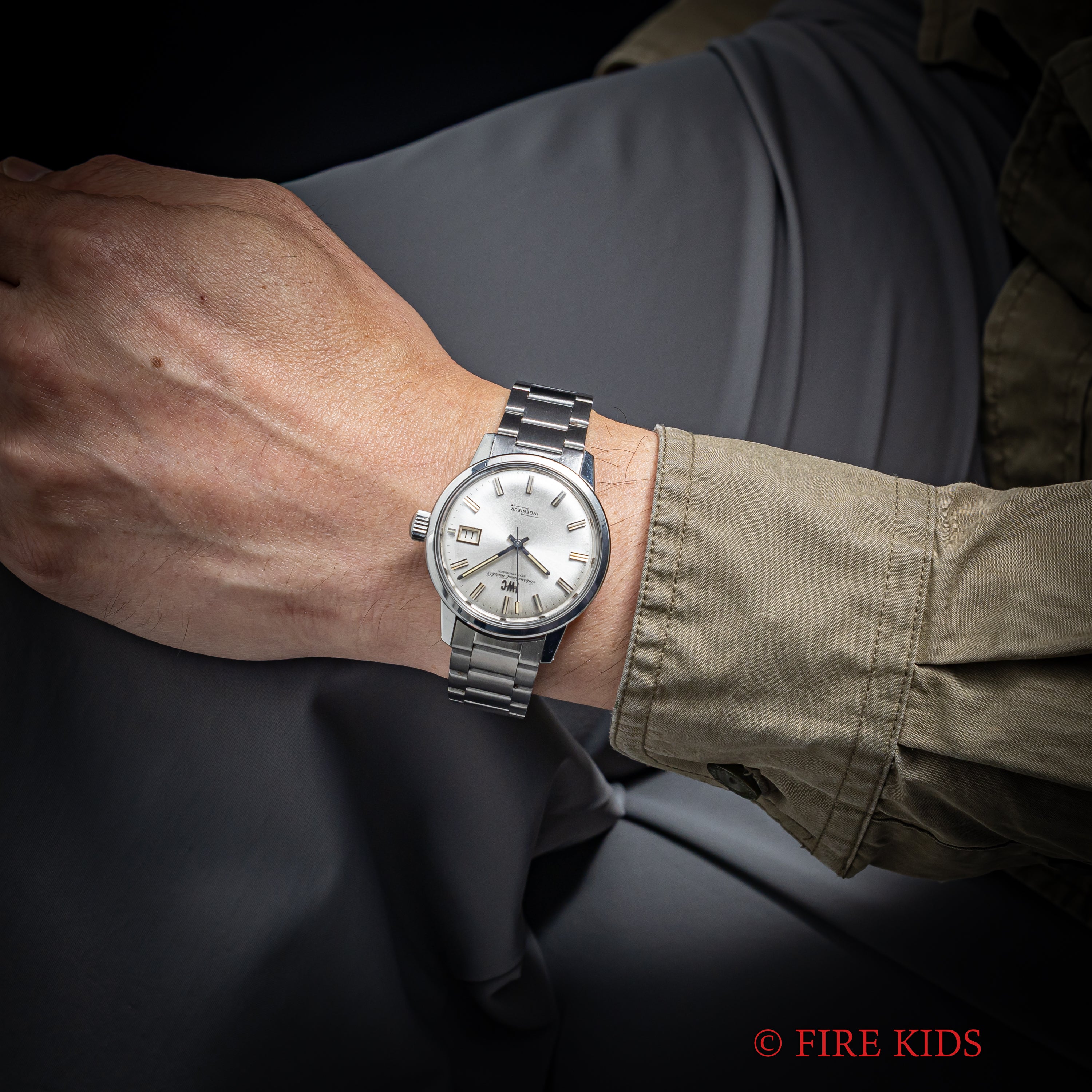 IWC	インヂュニア ジャンボ Ref.866A シグマダイヤル 1971年製 純正3連ブレス インヂュニア2ndモデル