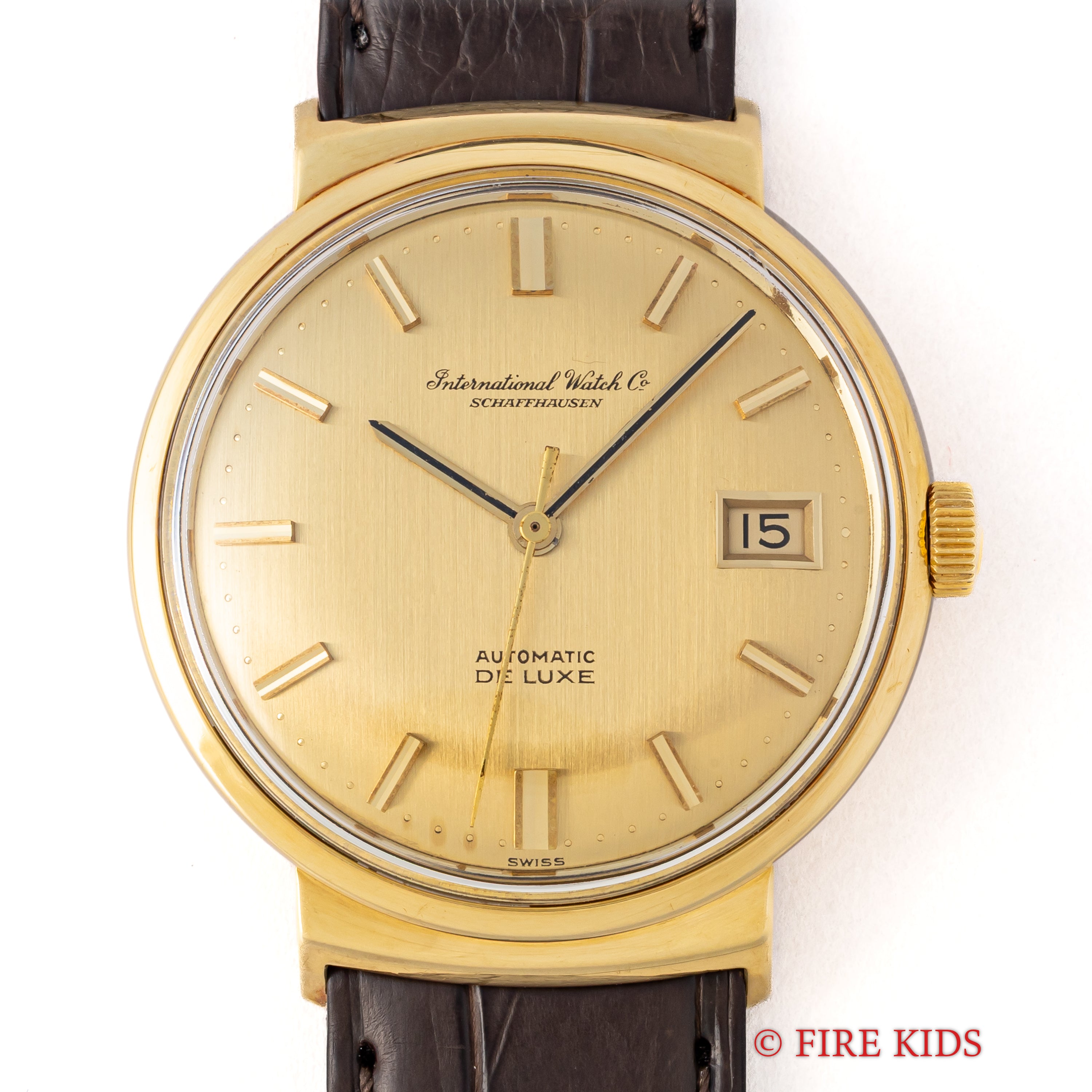 IWC 18金無垢 デラックス 1968年製ペラトン式自動巻きCal.8541 お魚