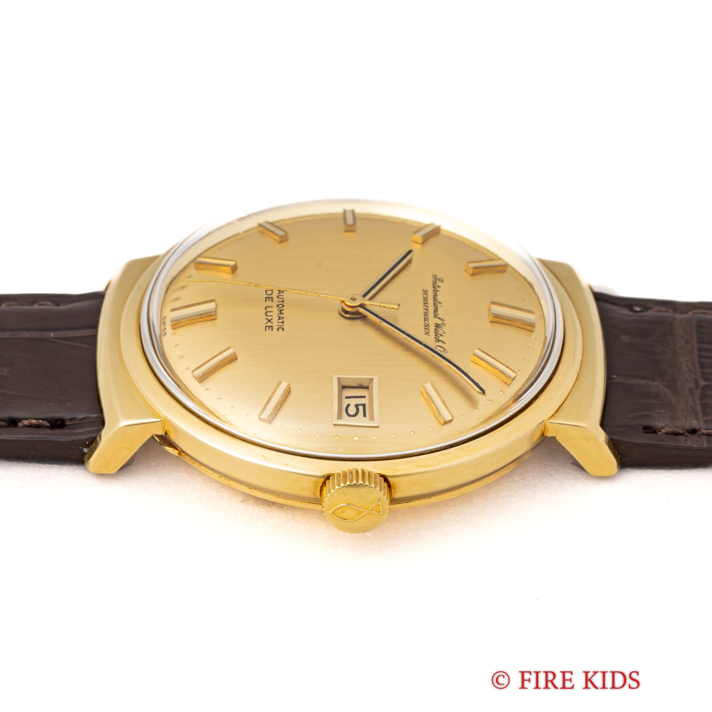 IWC 18金無垢 デラックス 1968年製ペラトン式自動巻きCal.8541 お魚