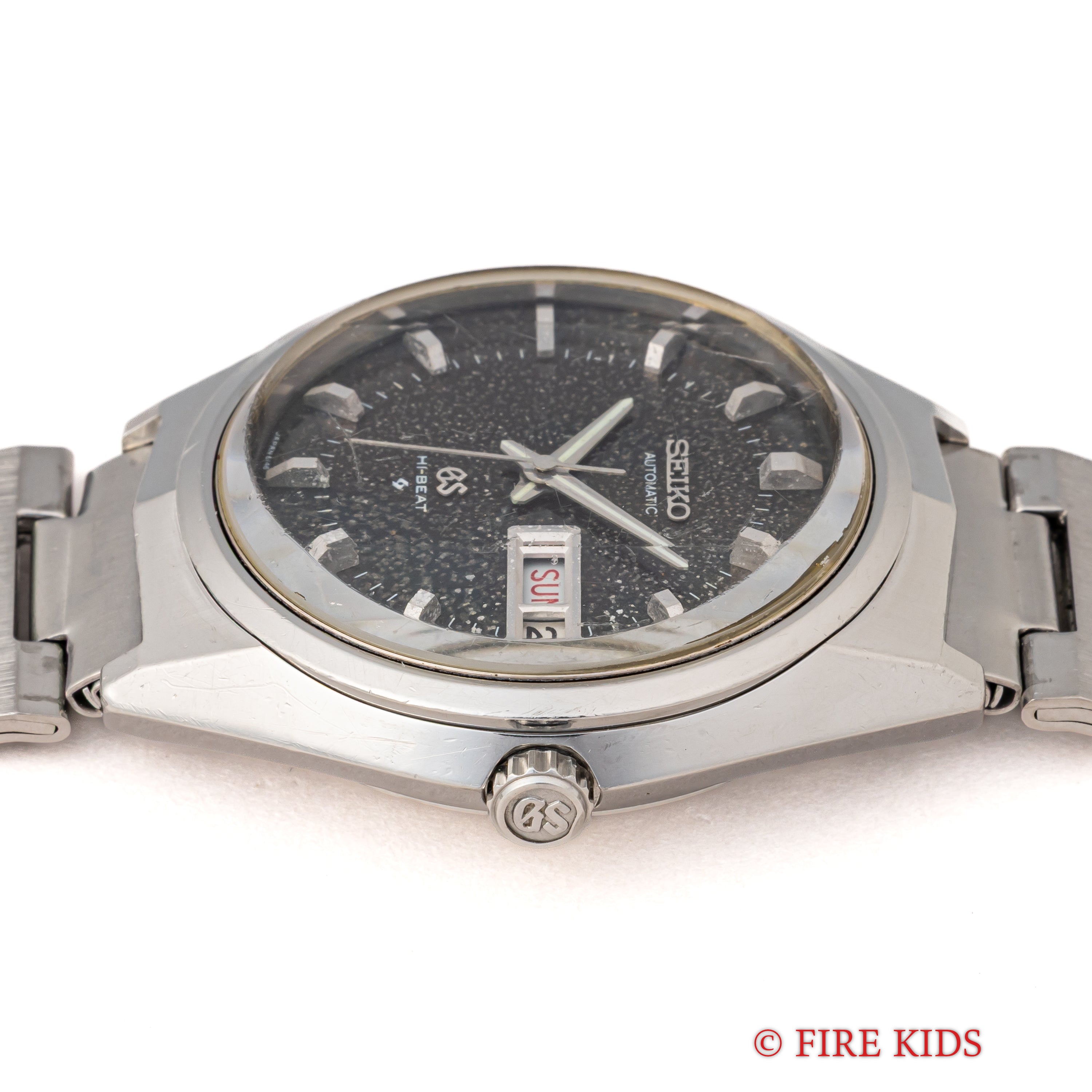 グランドセイコー 61GS パティーナダイヤル 10振動自動巻 1972年製 3面カットガラス Ref.6146-8050 純正ブレス