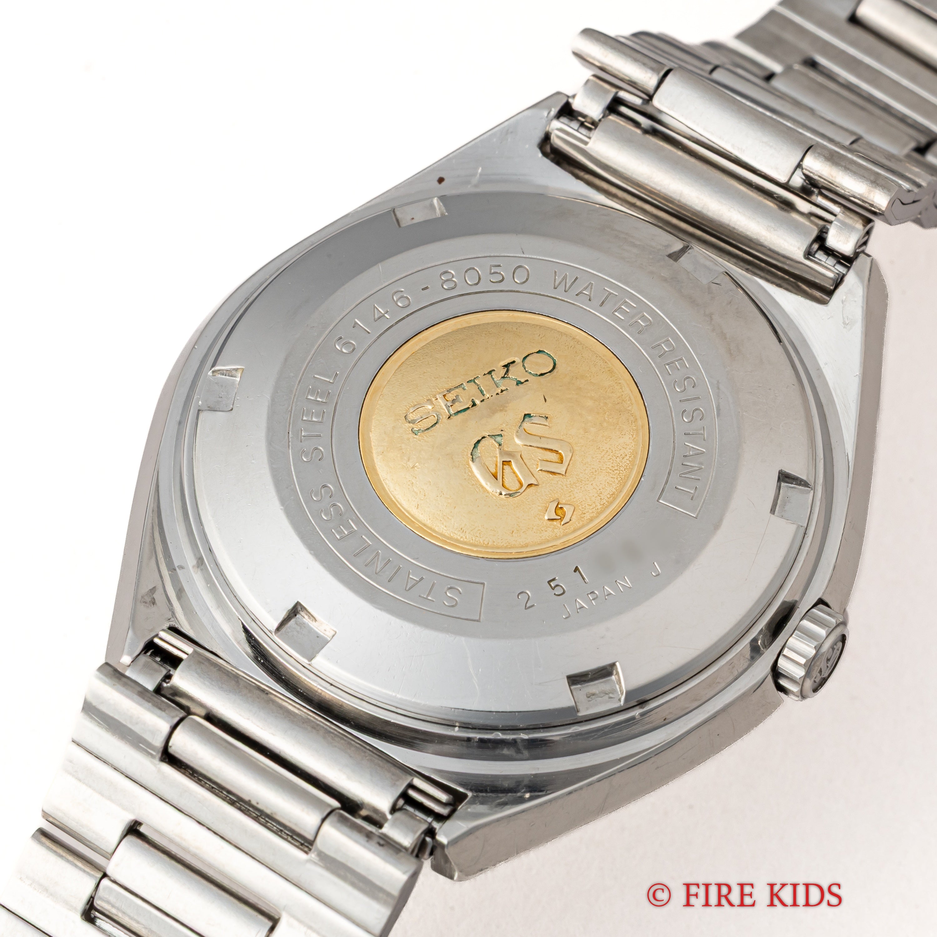 グランドセイコー 61GS パティーナダイヤル 10振動自動巻 1972年製 3面カットガラス Ref.6146-8050 純正ブレス