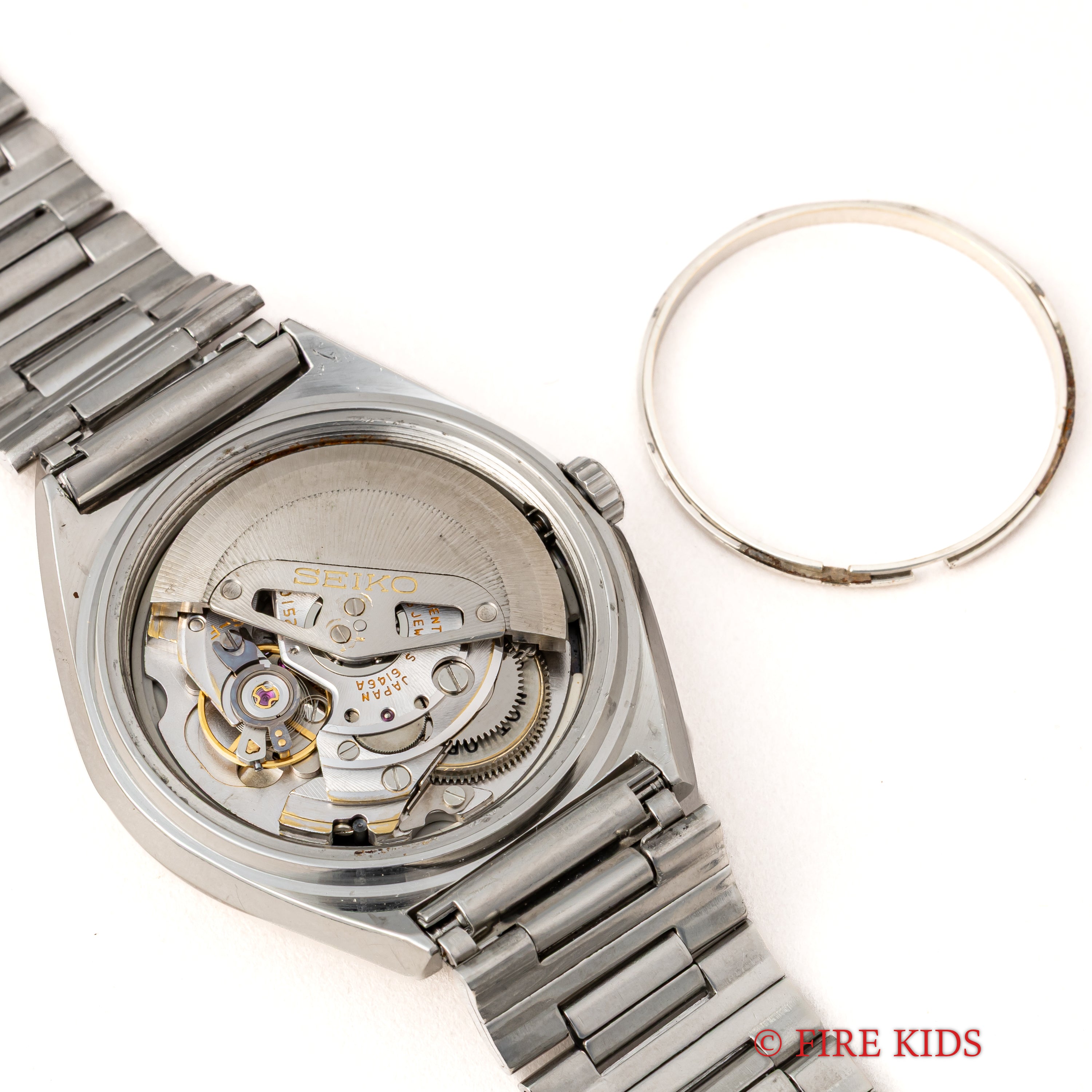 グランドセイコー 61GS パティーナダイヤル 10振動自動巻 1972年製 3面カットガラス Ref.6146-8050 純正ブレス