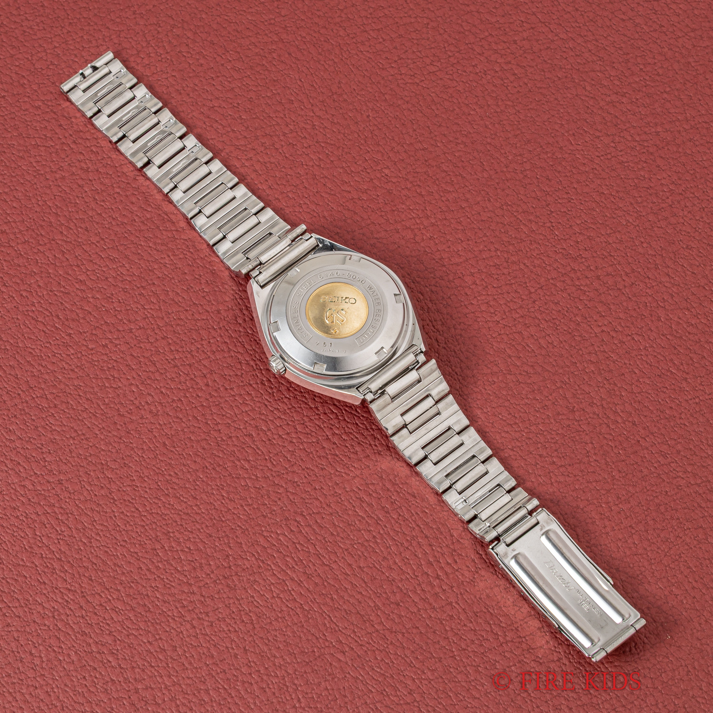 グランドセイコー 61GS パティーナダイヤル 10振動自動巻 1972年製 3面カットガラス Ref.6146-8050 純正ブレス