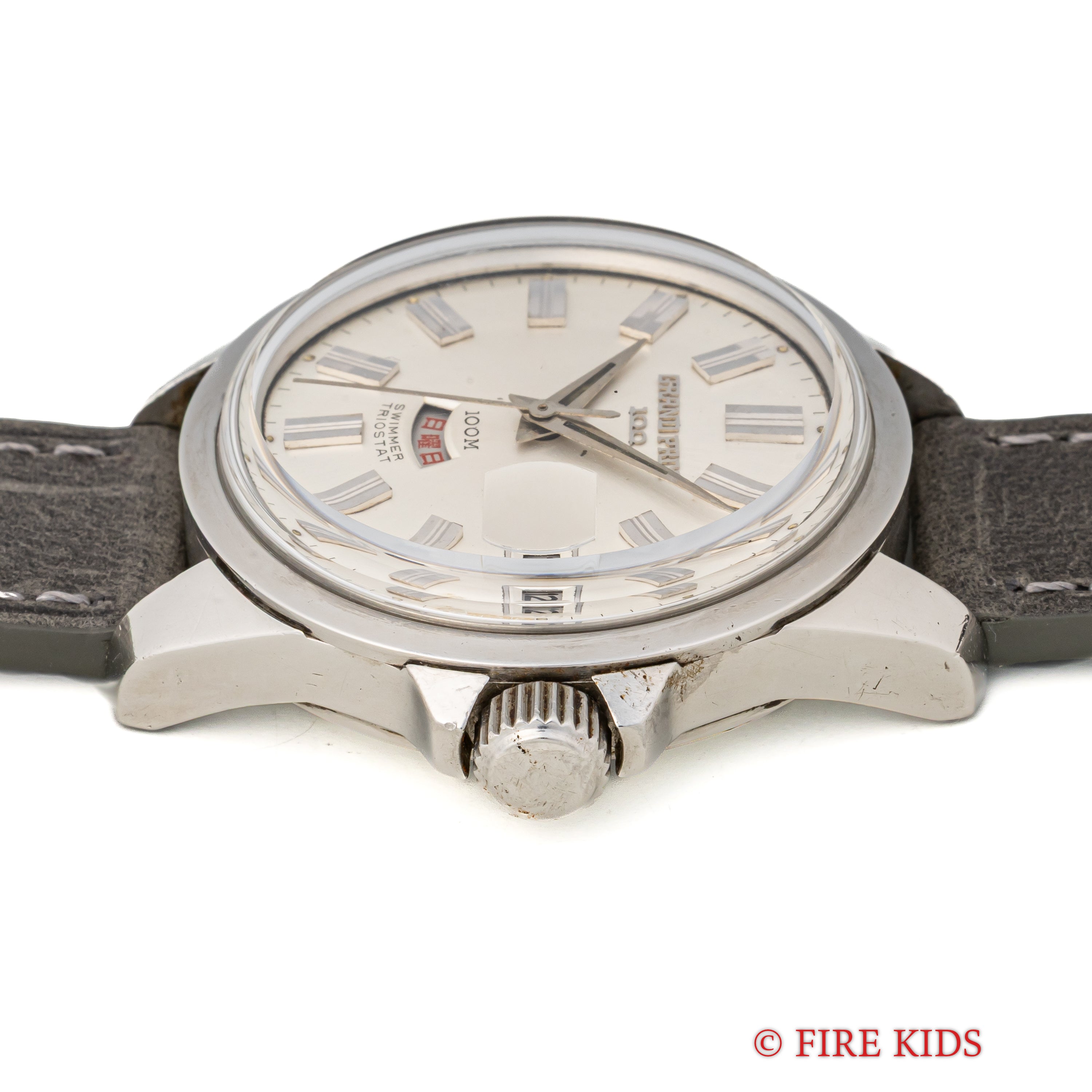 オリエント グランプリ100 スイマー TRIOSTAT 1960年代製 100石自動巻き ねじ込みリューズ