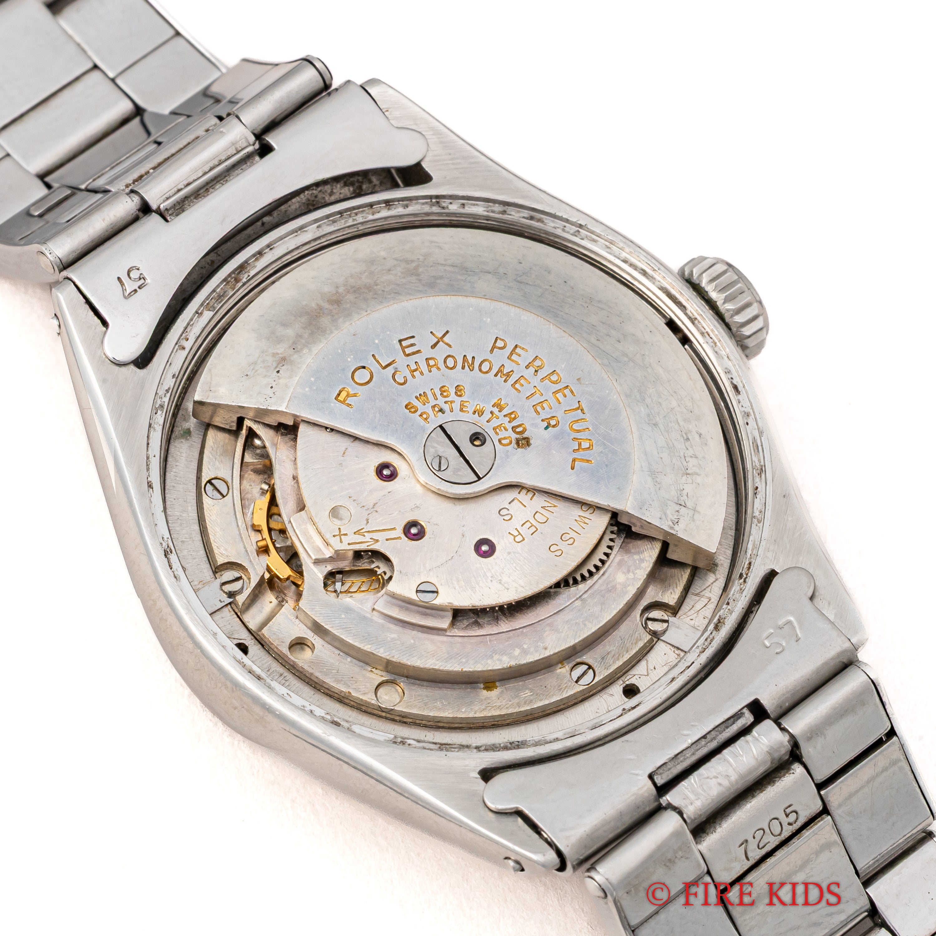 ロレックス セミバブルバック スーパーオイスターリューズ 1951年製 赤OFFICIALLY Ref.6085 プロペラハンド