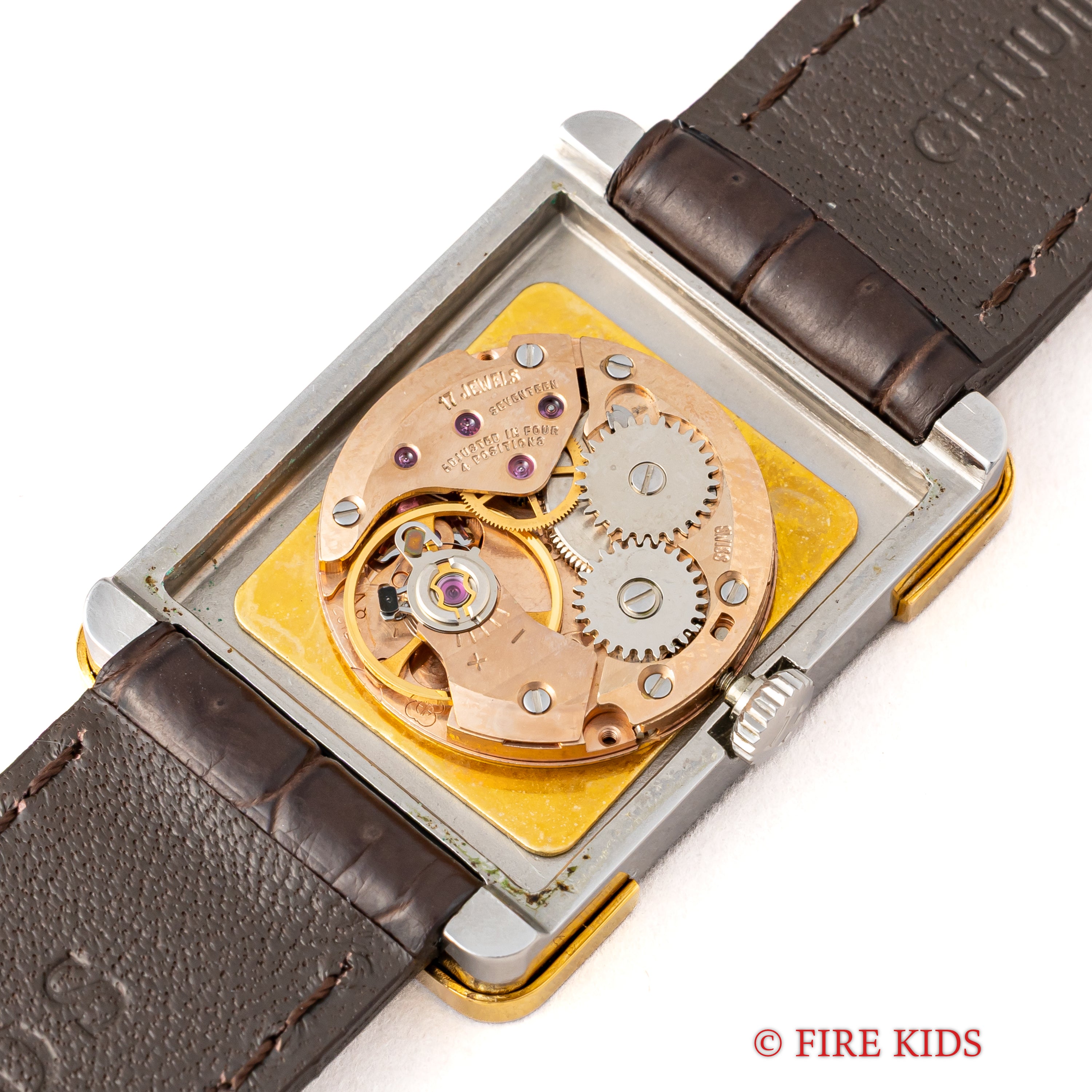 エルメス クロアジュール レクタンギュラー アイボリーダイアル 手巻き 1980年代製