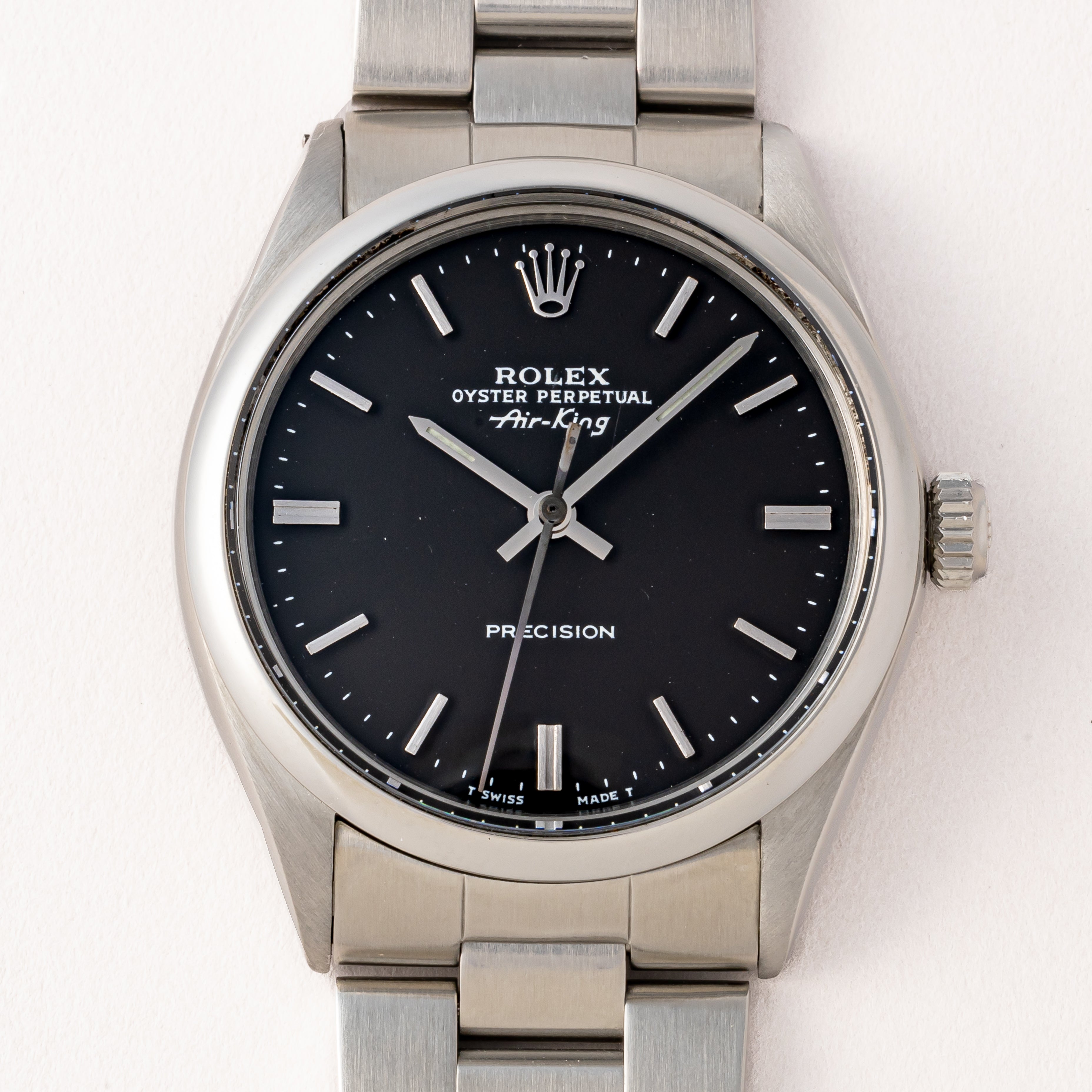 ロレックス エアキング 1972年製 Ref.5500 マットブラックダイヤル 純正オイスターブレス