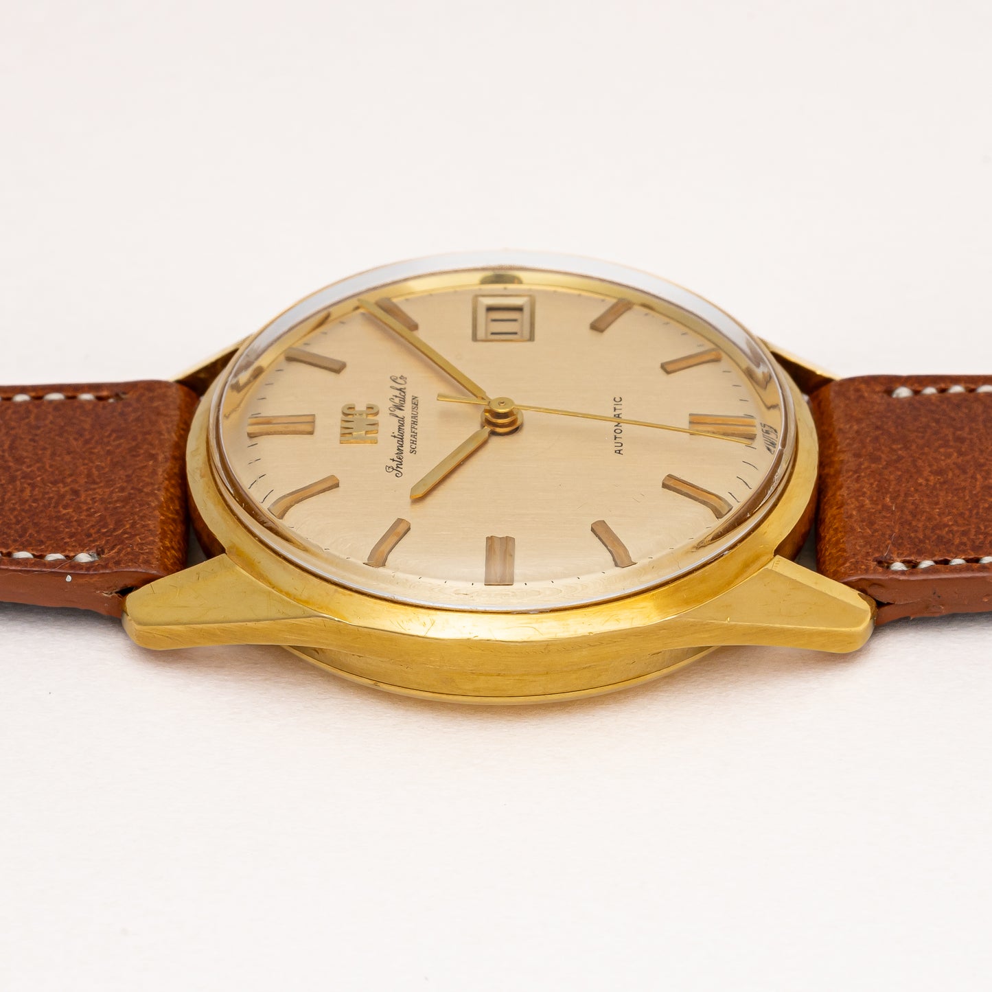 IWC ラウンドケース 1970年製/昭和45年製 18金イエローゴールド Ref.R810A