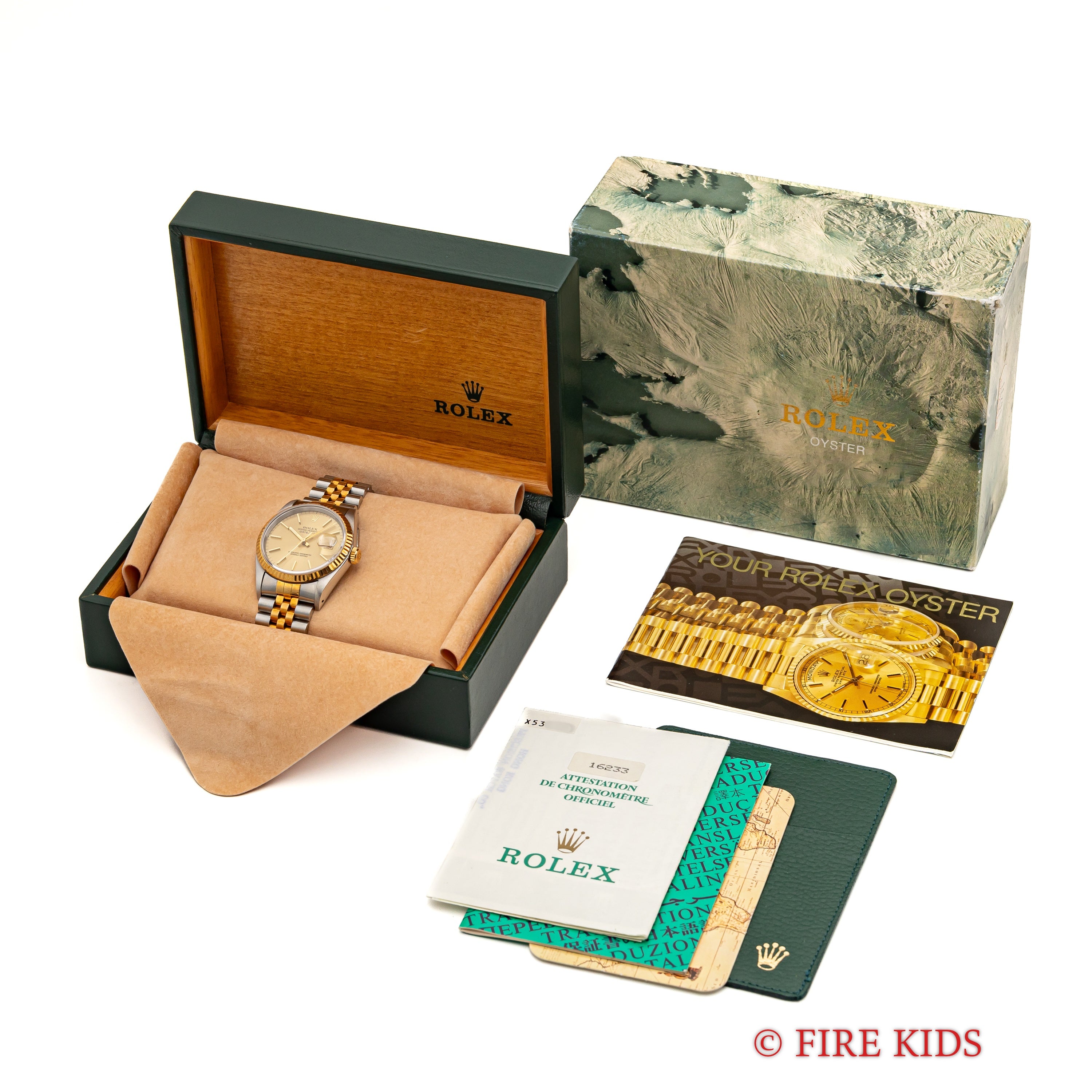 ロレックス デイトジャスト36 コンビ Ref.16233 シャンパンダイヤル