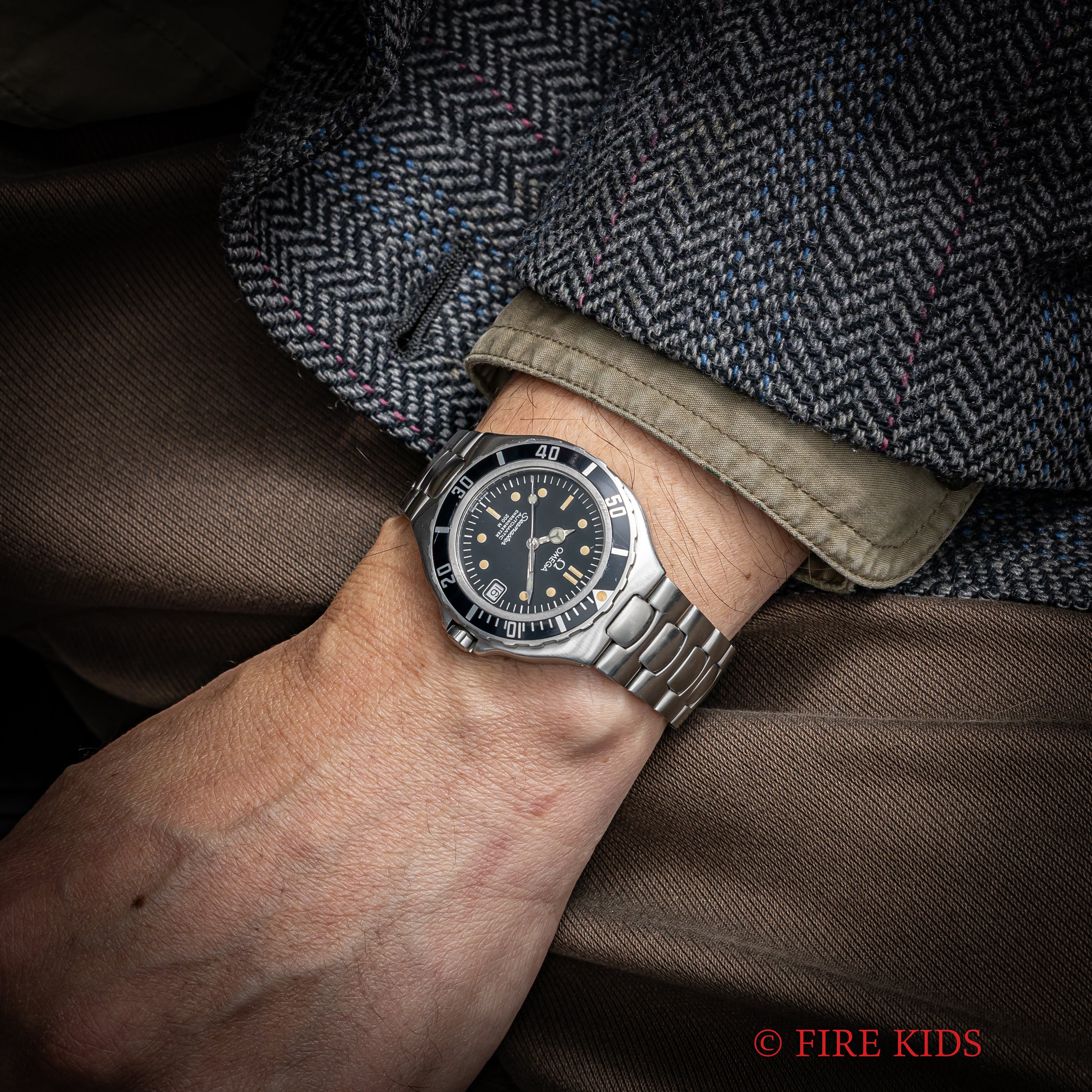 オメガ シーマスター200m プレボンド ミッドサイズ 1988年製 自動巻き ジェンタデザイン