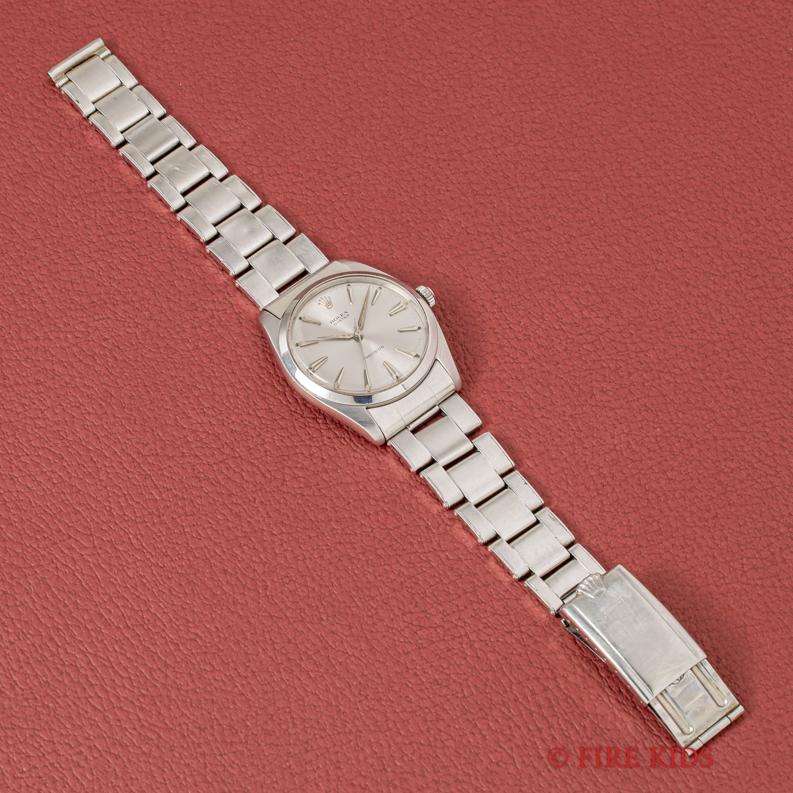 ロレックス オイスター 36㎜ビッグケース 1963年製 Ref.6424 アルファハンド 20㎜リベットブレス